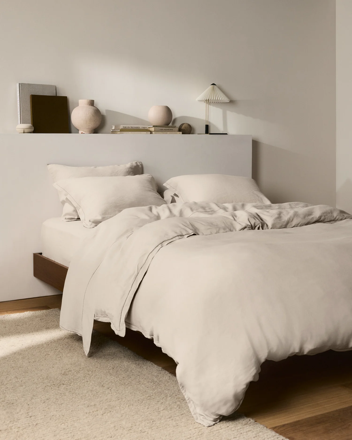 Linen Tencel Sheet Set - Bone K/CK - Image 4