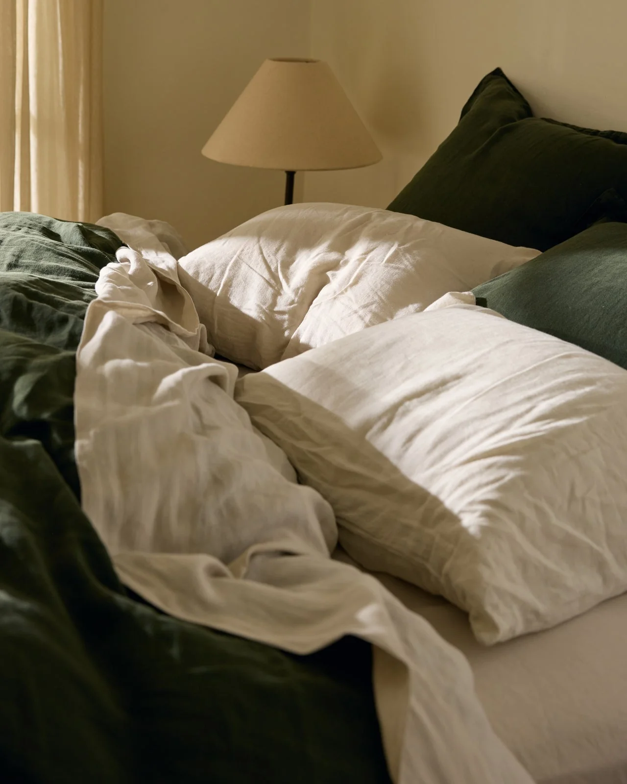 Linen Top Sheet - Bone - Image 2