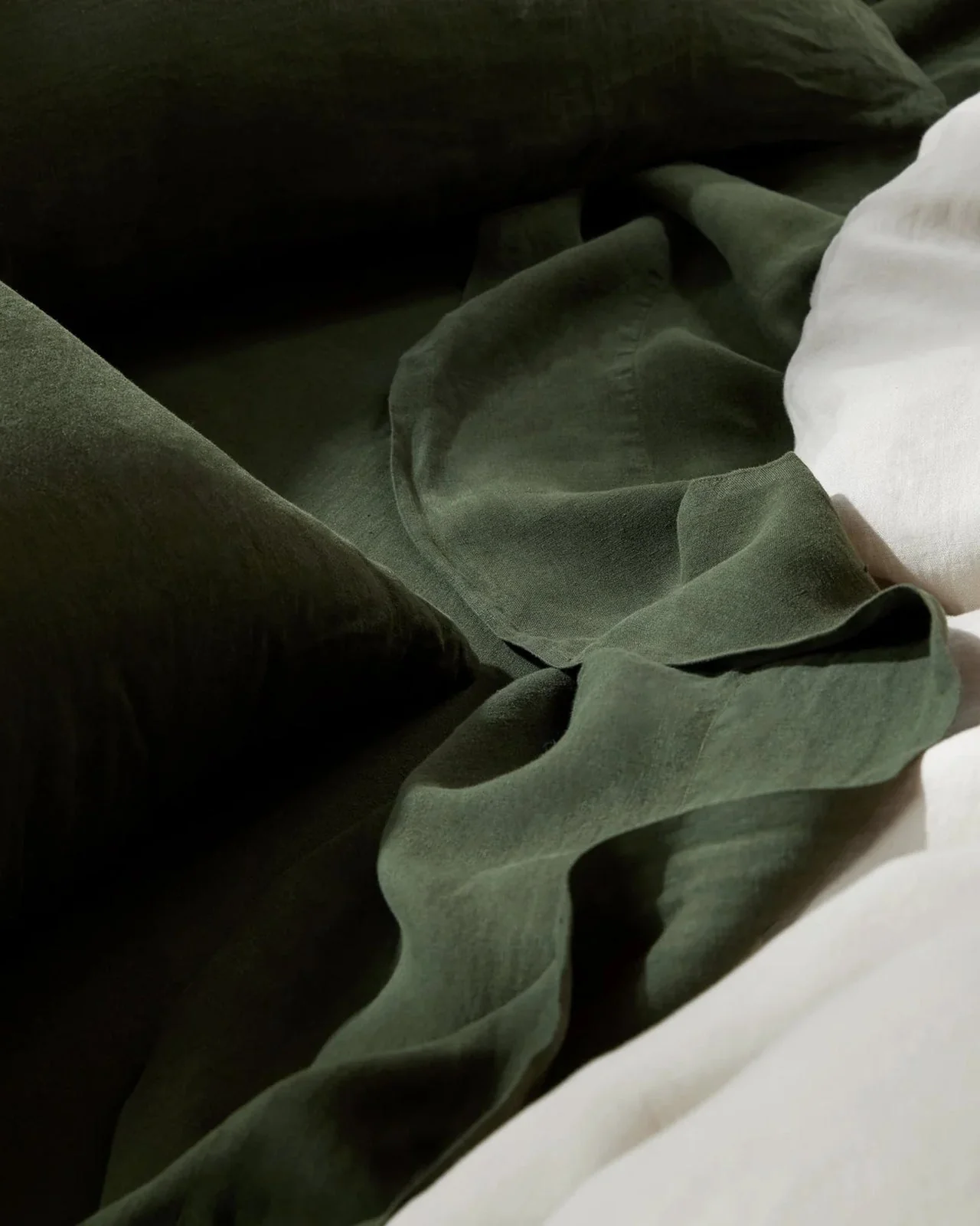 Linen Top Sheet - Evergreen - Image 4
