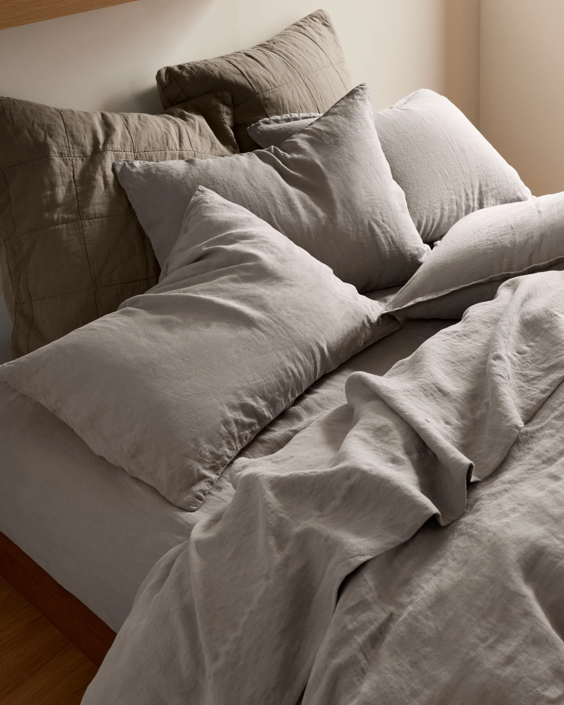 Linen Top Sheet (Pebble) - Image 4