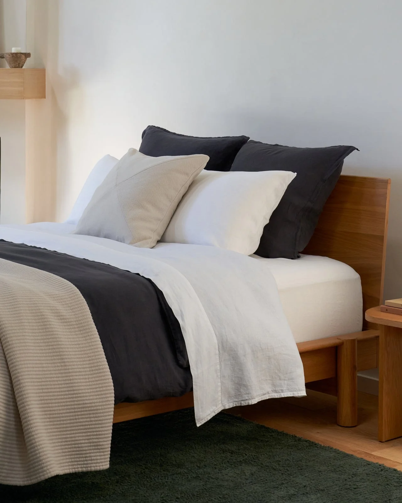 Linen Top Sheet - White - Image 4