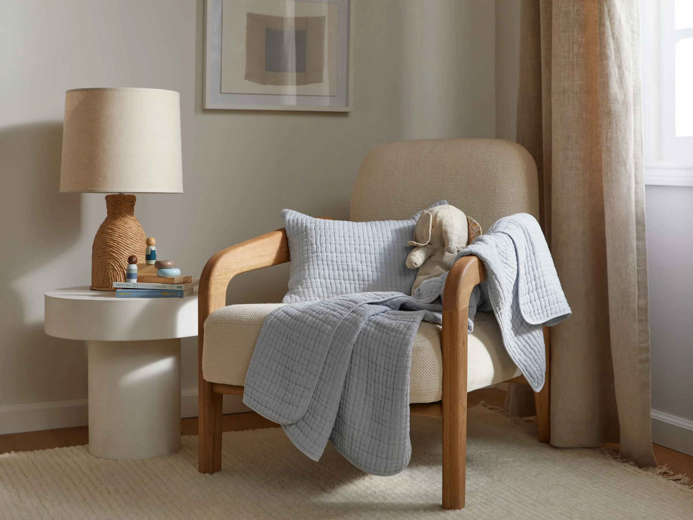 Organic Air Cotton Mini Sham (Sky) - Image 3