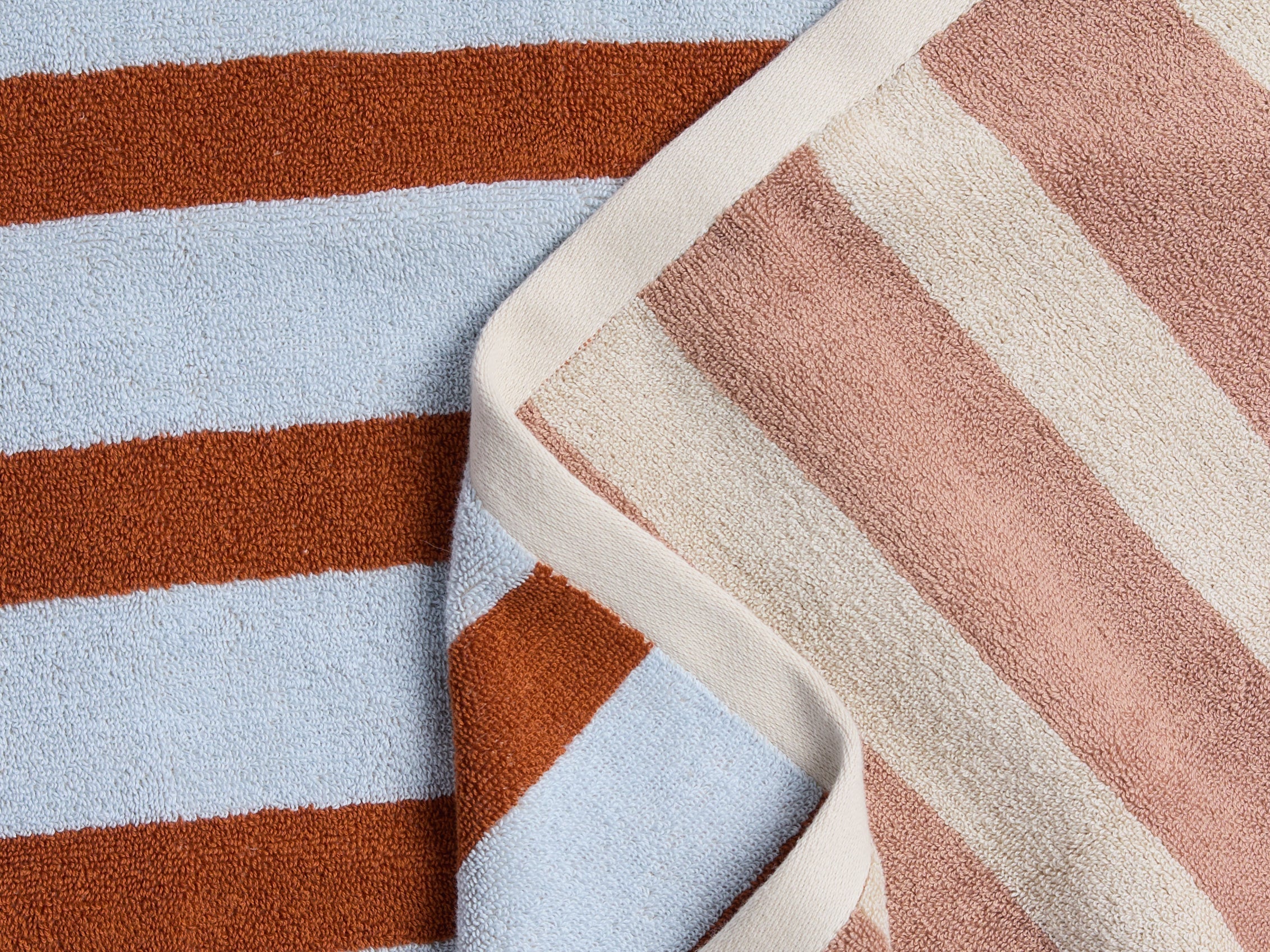 Organic Cabana Beach Towel - Lagoon and Adobe - Image 2
