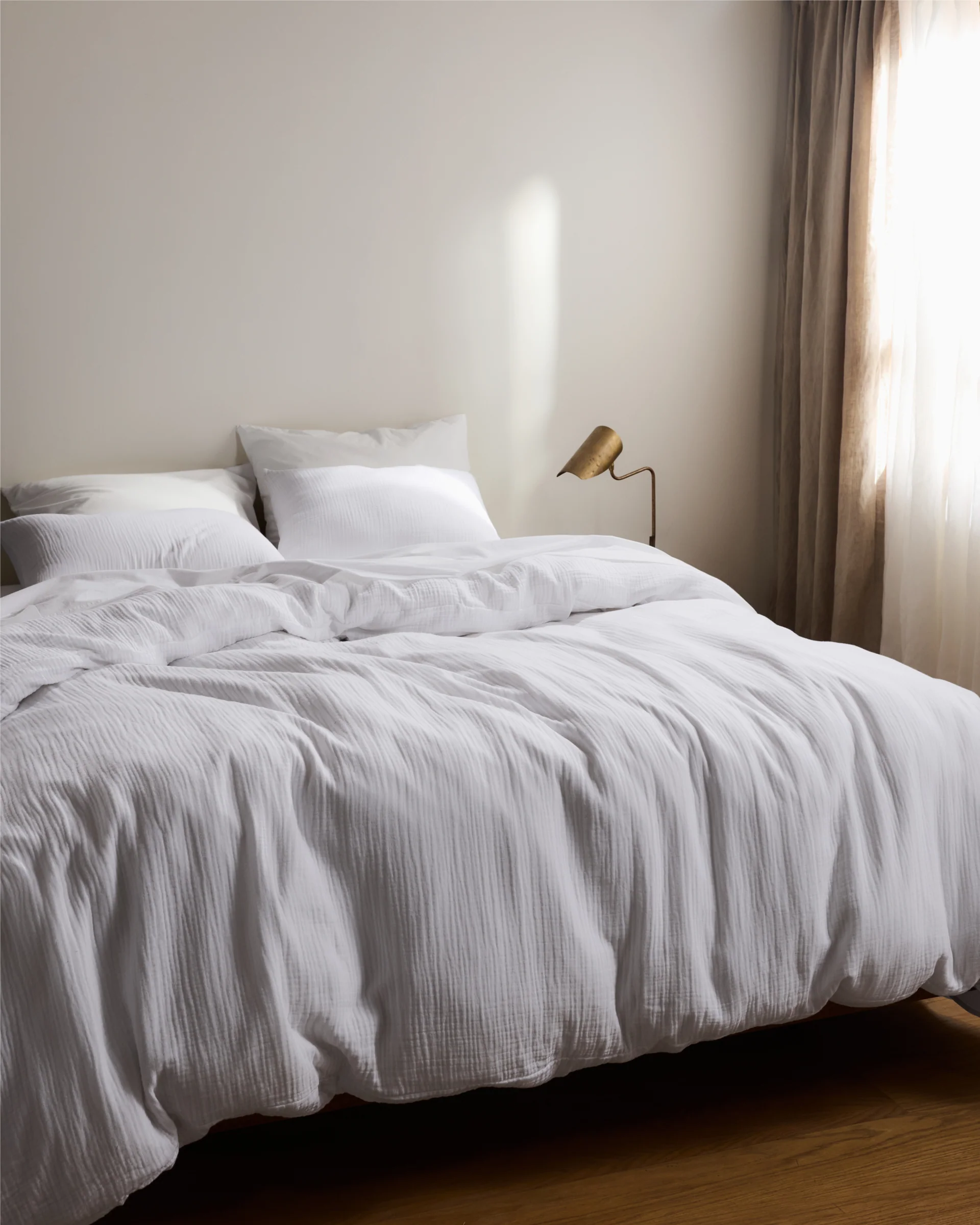 Organic Cloud Cotton Duvet Cover (White) - Image 2