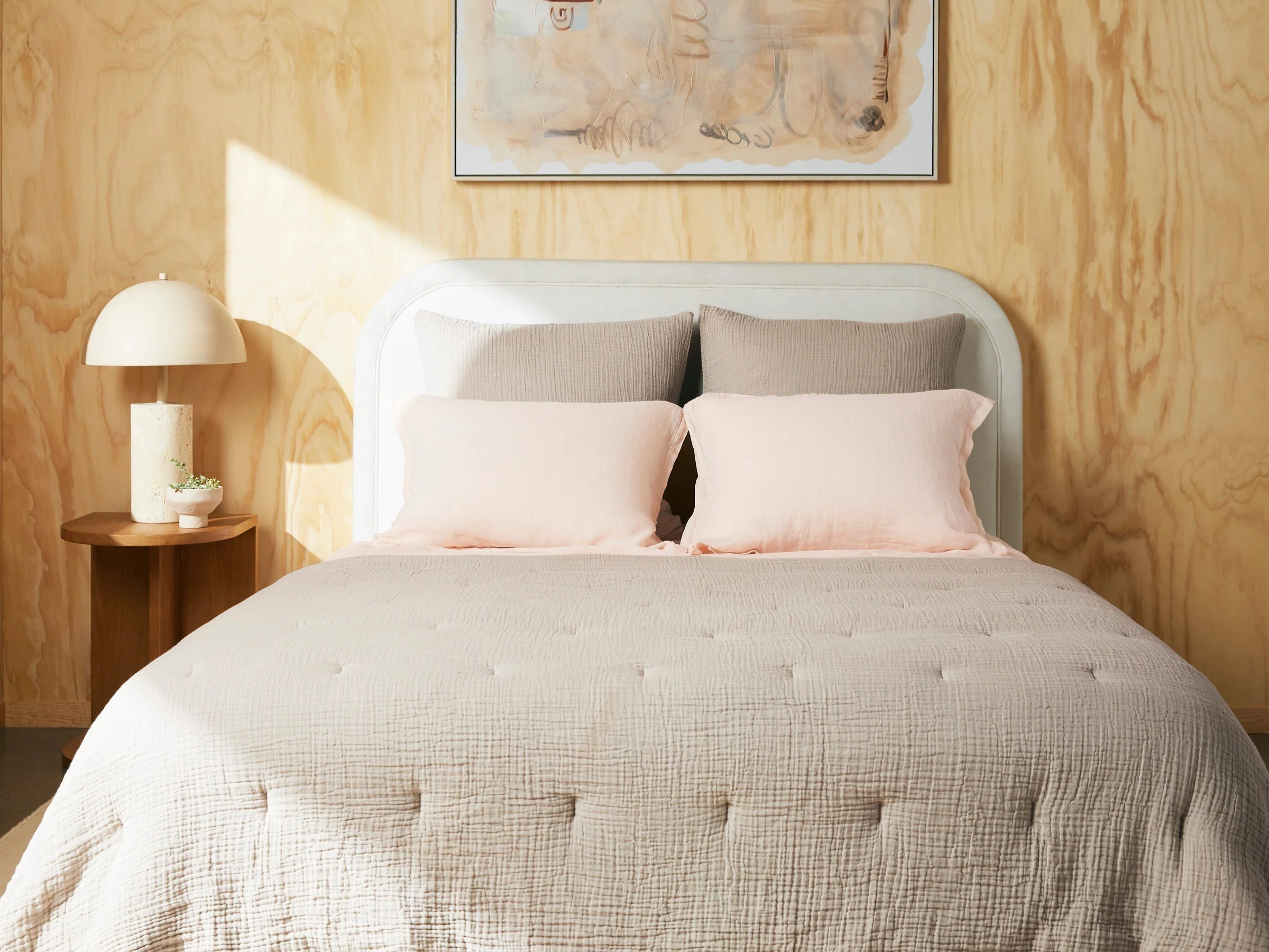Organic Cloud Cotton Quilt - FINAL SALE (Natural and Ivory) - Image 2
