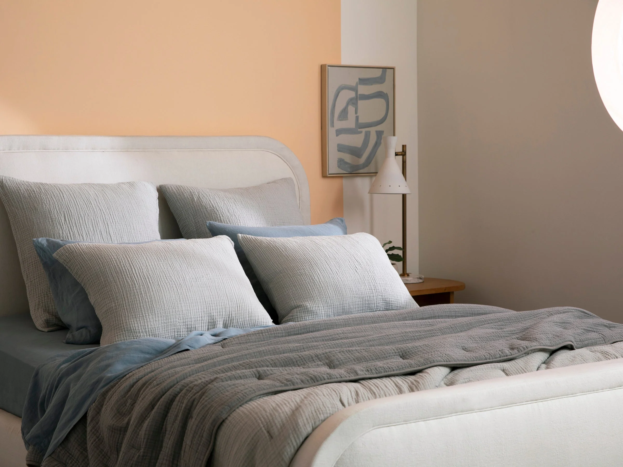 Organic Cloud Cotton Sham Set - FINAL SALE (Smoke) - Image 2