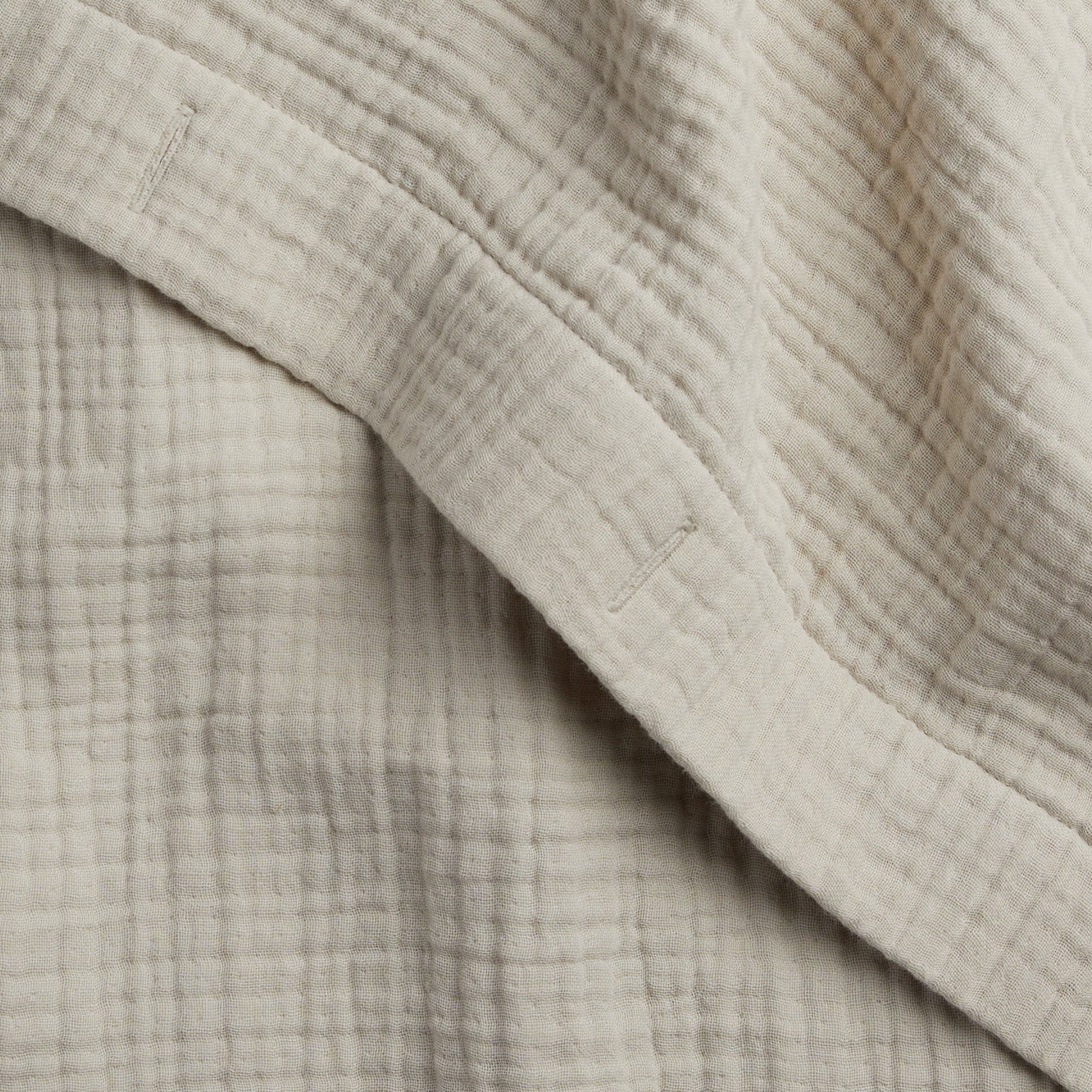 Organic Cloud Cotton Shower Curtain (Bone) - Image 3