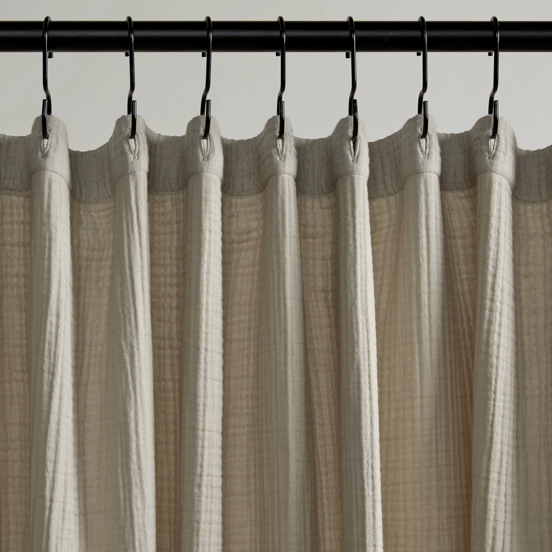 Organic Cloud Cotton Shower Curtain (Bone) - Image 4