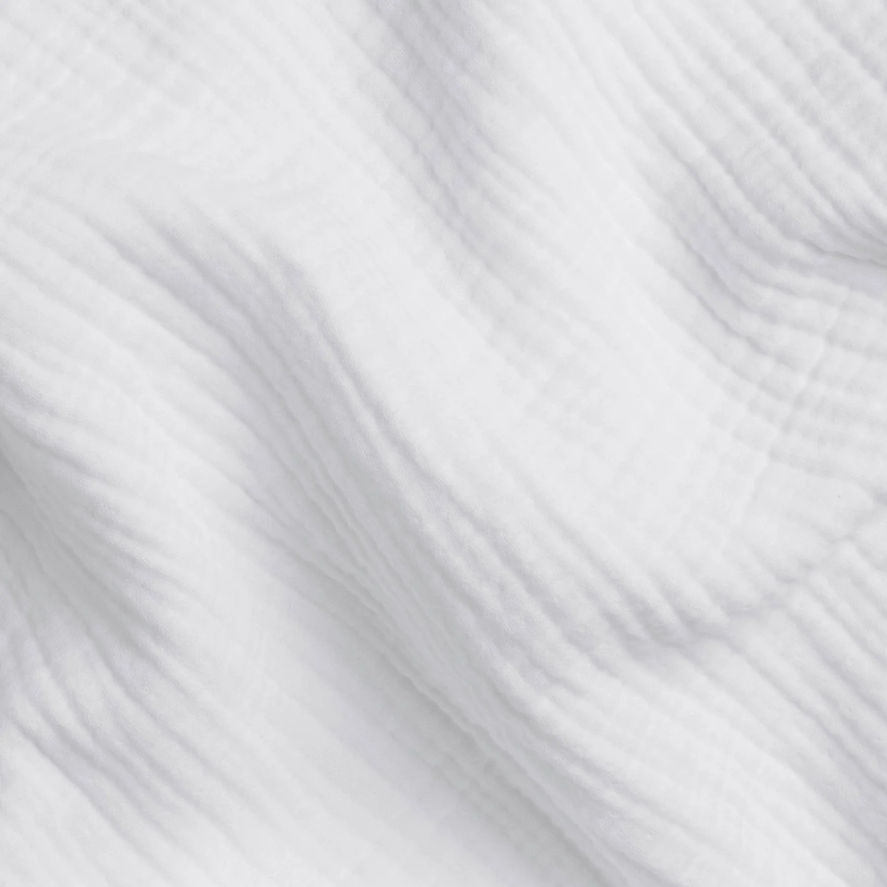 Organic Cloud Cotton Shower Curtain (White) - Image 3