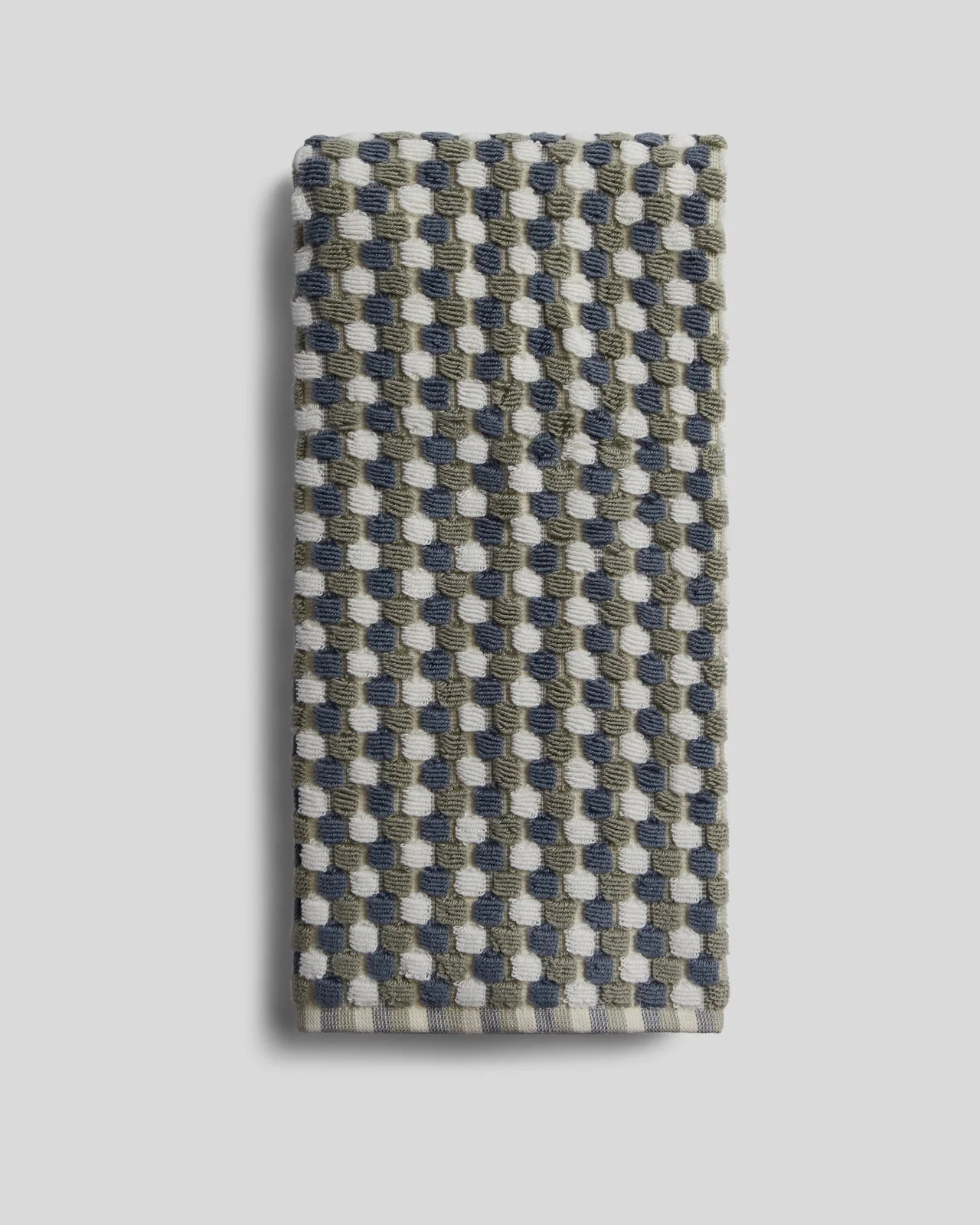 Organic Cotton Mosaic Towels (Moss and Dusk) - Image 5