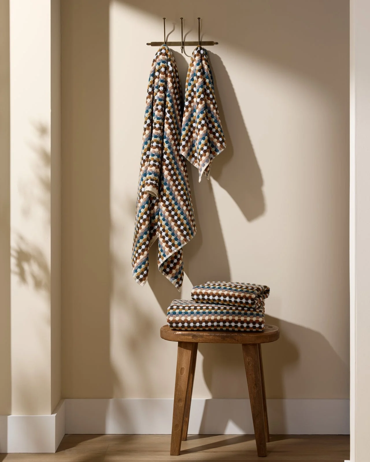 Organic Cotton Mosaic Towels (Multi) - Image 4