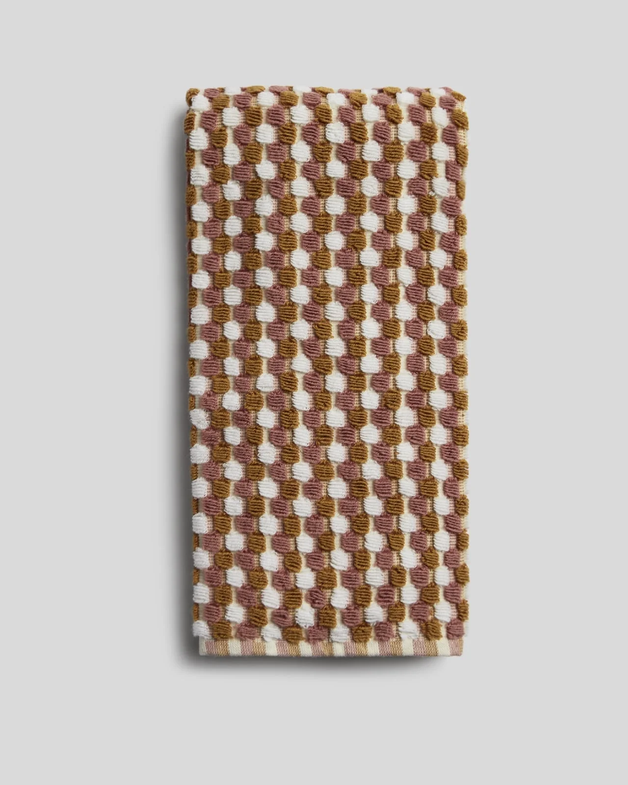 Organic Cotton Mosaic Towels (Ochre and Clay) - Image 5
