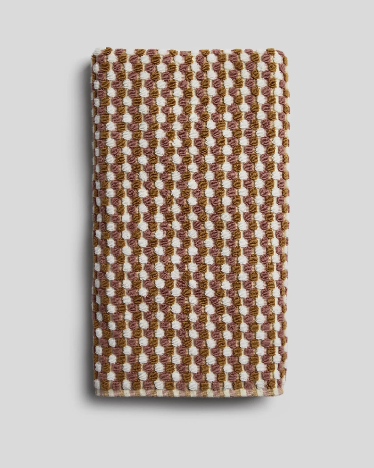 Organic Cotton Mosaic Towels (Ochre and Clay) - Image 6