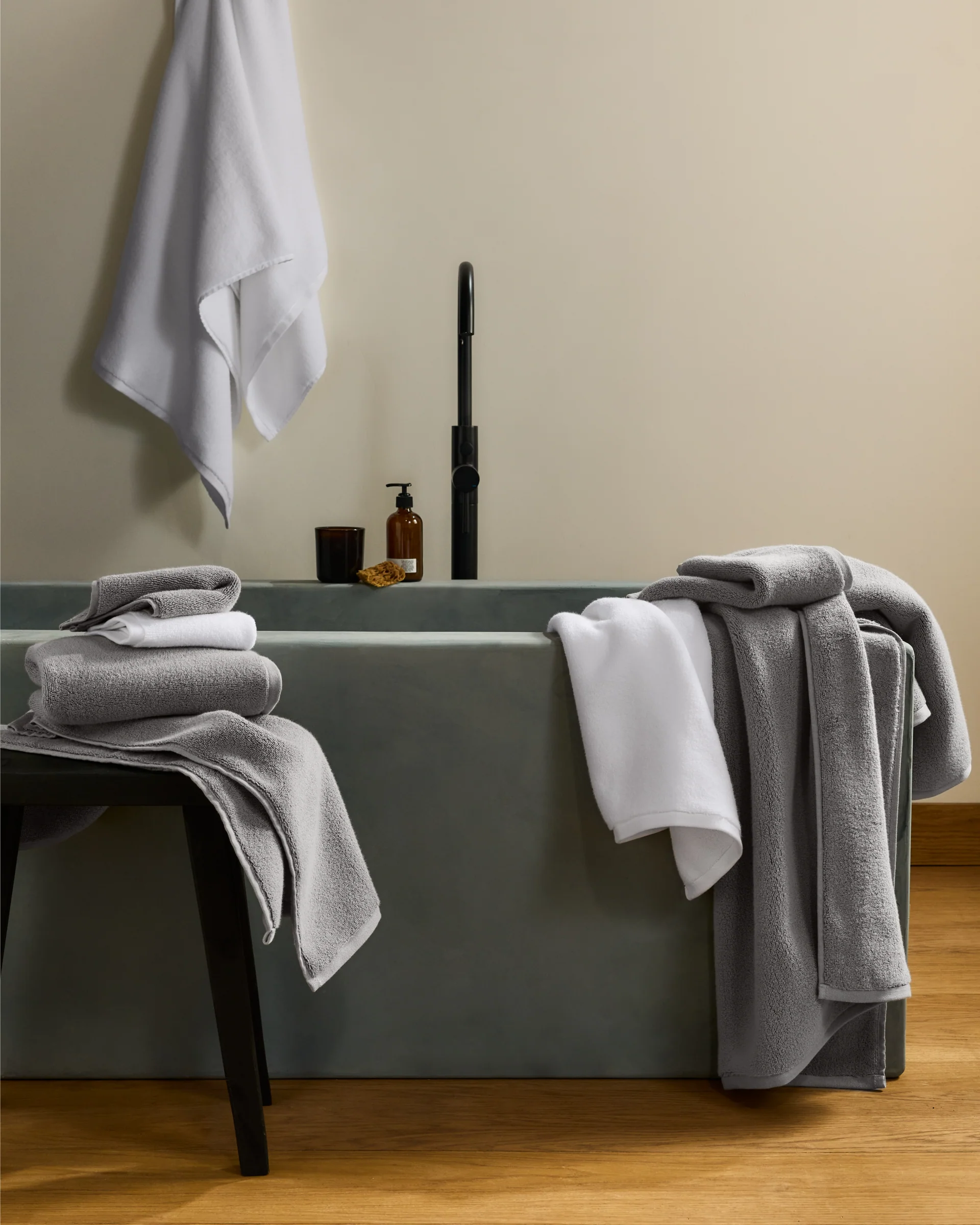 Organic Plush Towels (Pebble) - Image 4