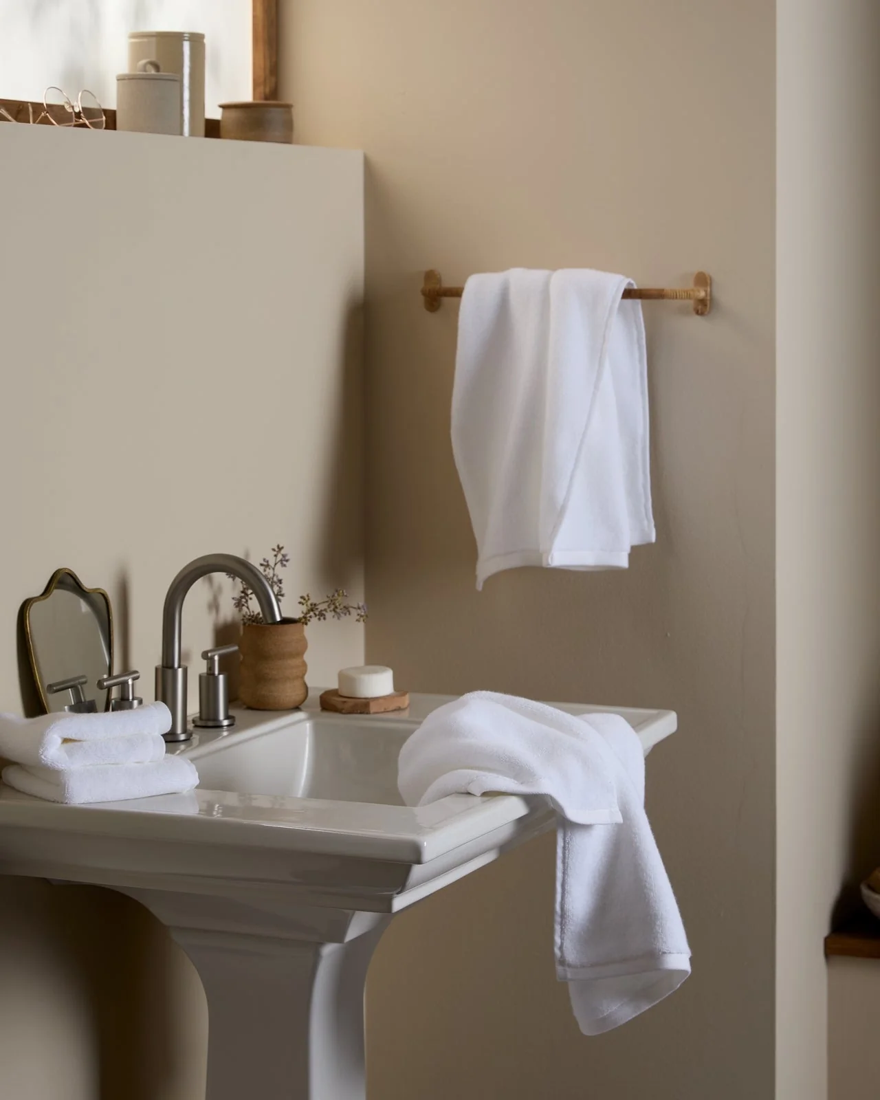 Organic Plush Towels (White) - Image 4