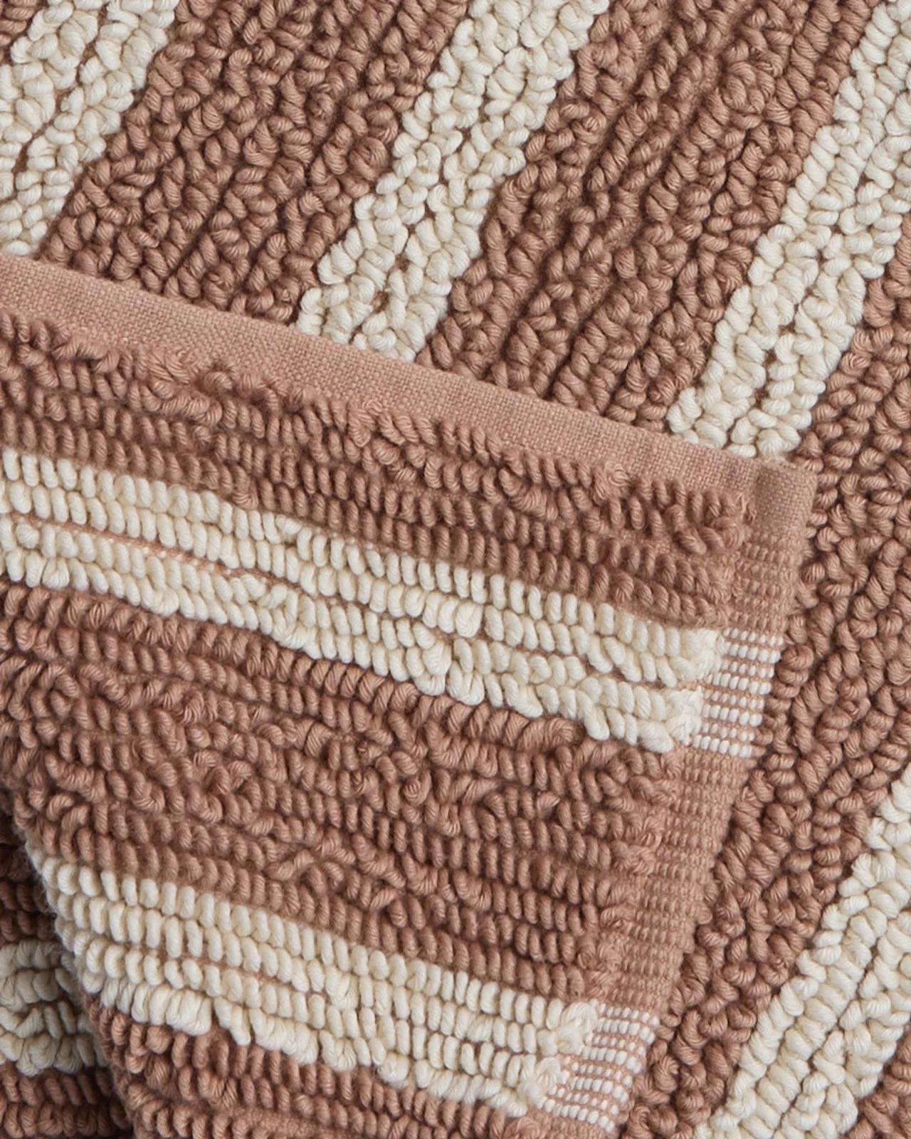 Organic Resort Stripe Tub Mat (Adobe with Butter) - Image 3