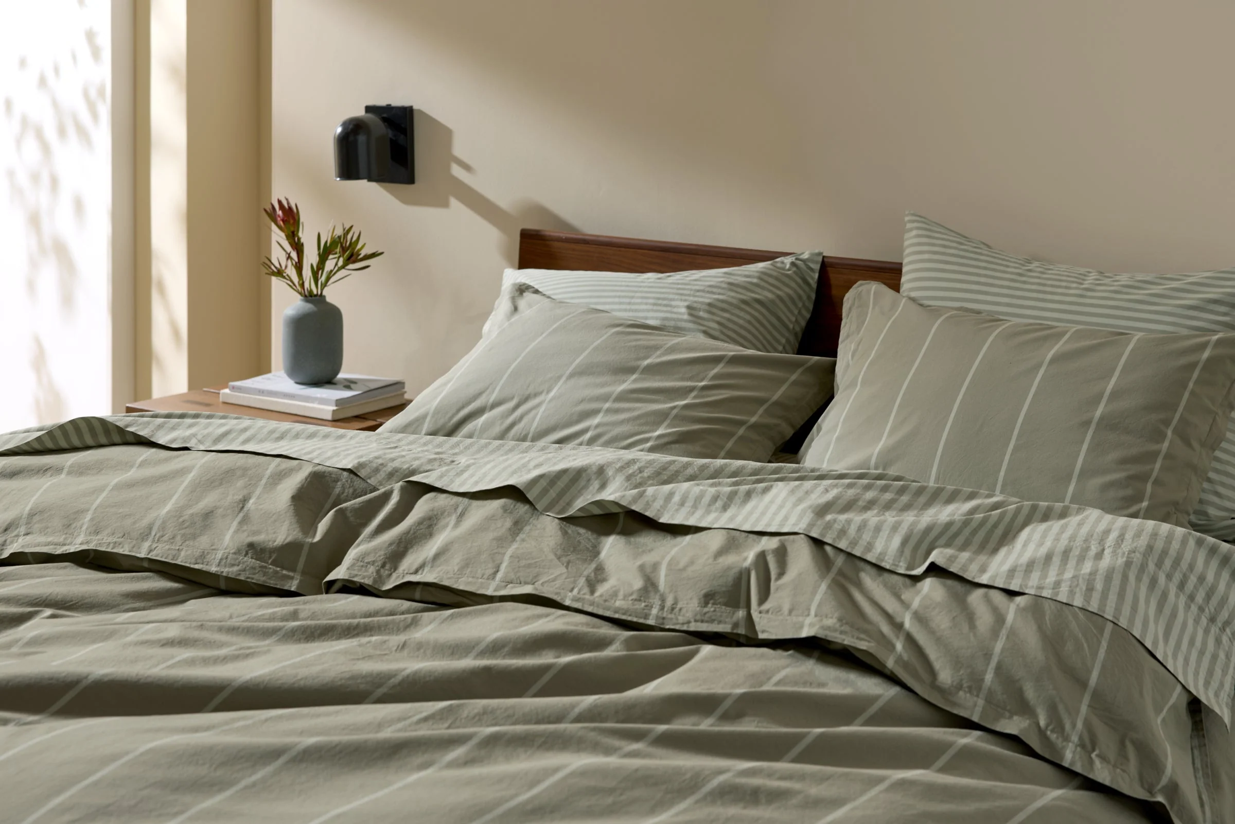 Percale Bundle - Moss Stripe K/CK - Image 4