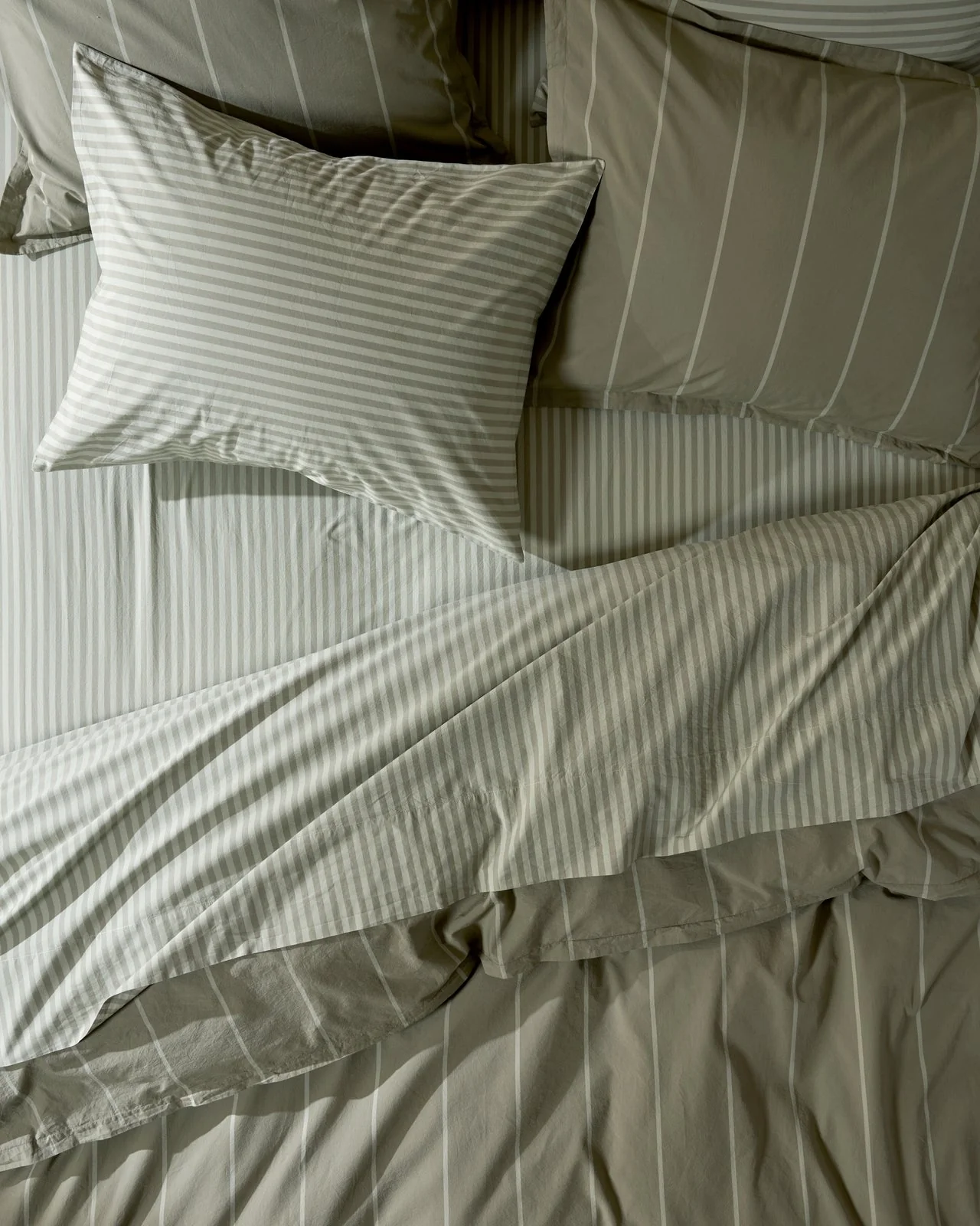 Percale Bundle - Moss Stripe F/Q - Image 2