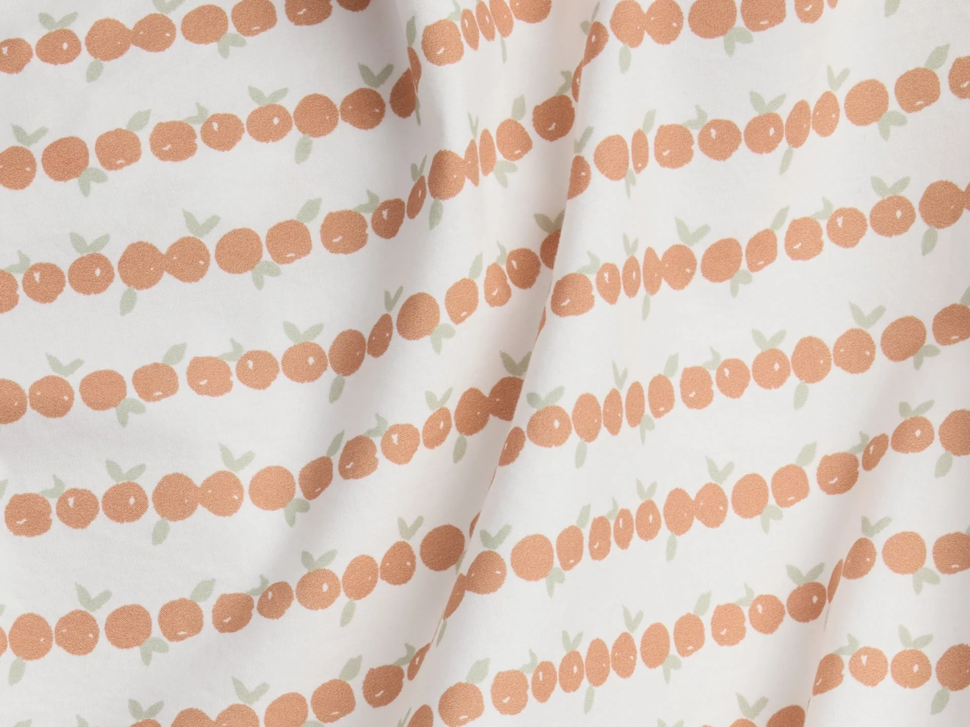 Percale Crib Sheet (Clementines) - Image 3