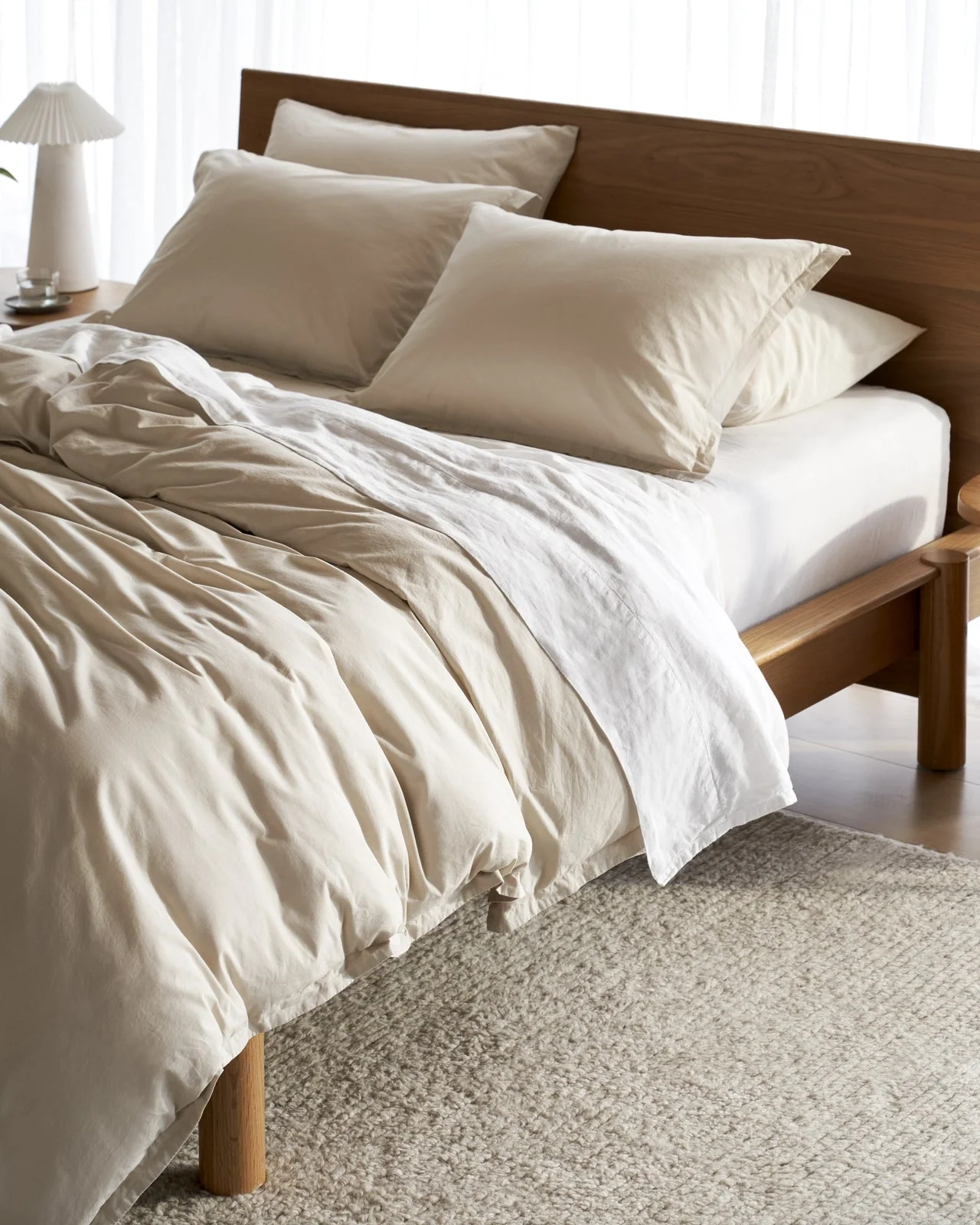 Percale Duvet Cover (Bone) - Image 4