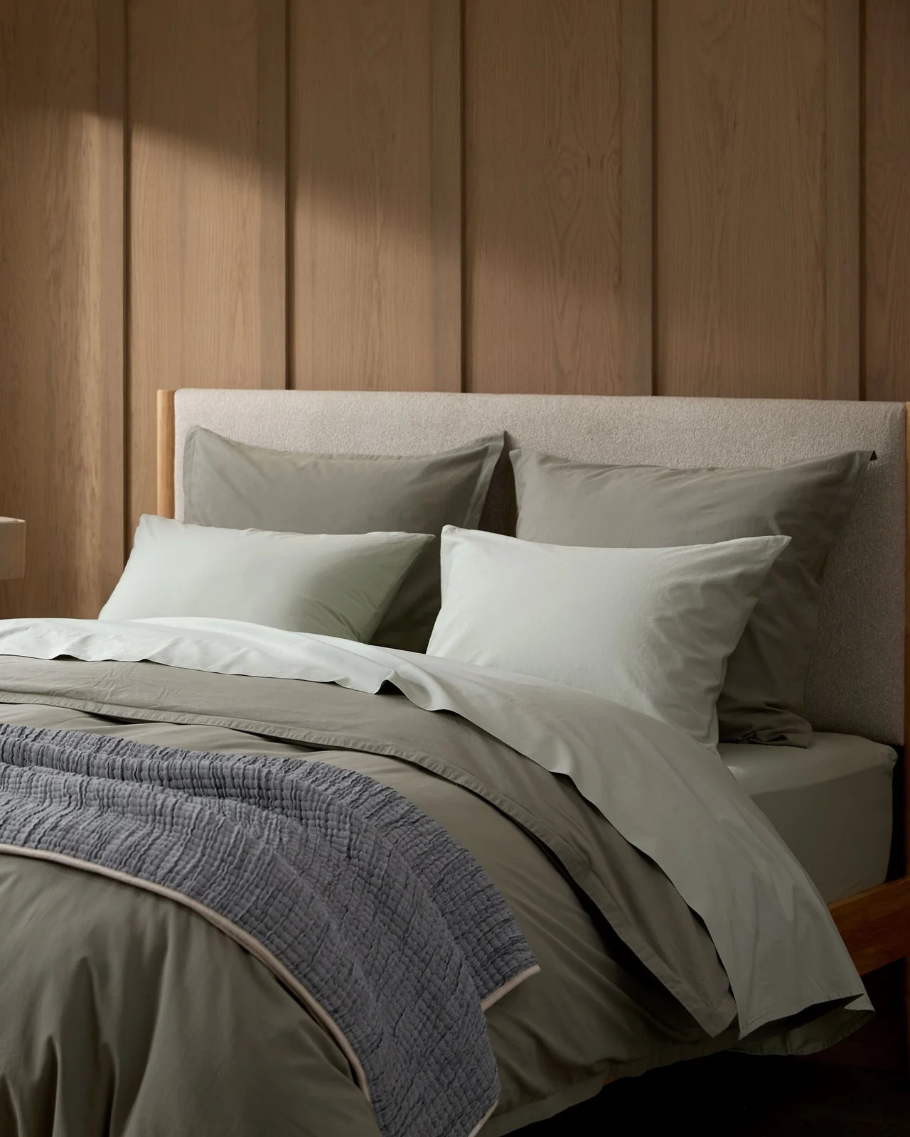 Percale Duvet Cover (Moss) - Image 4