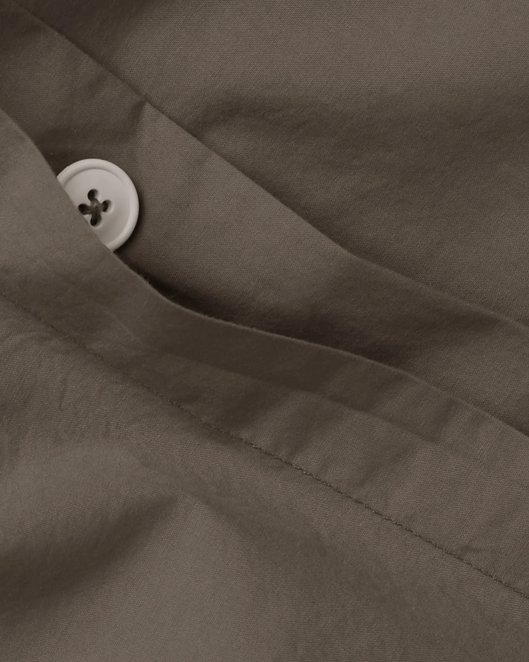 Percale Duvet Cover Set - Warm Grey K/CK - Image 3