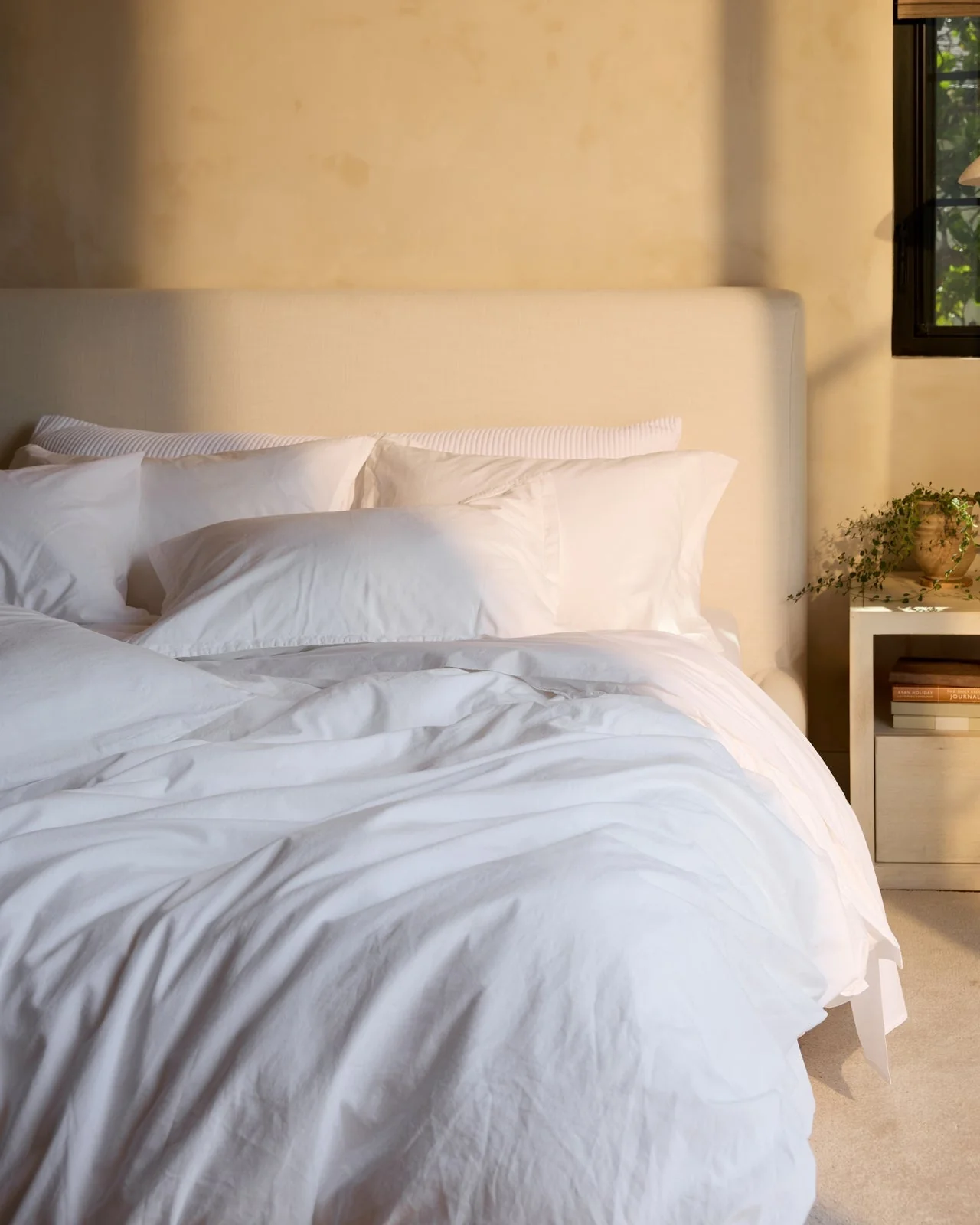 Percale Duvet Cover (White) - Image 4