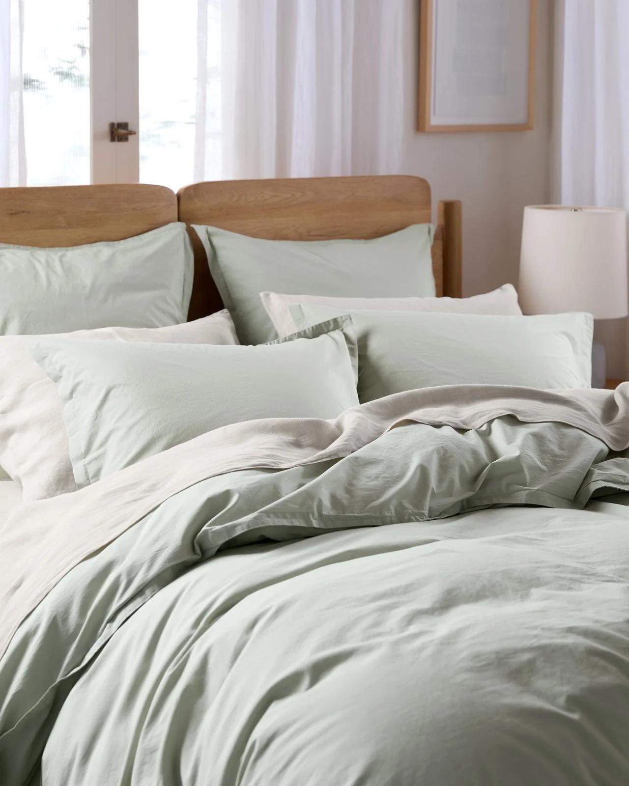 Percale Euro Sham (Sage) - Image 4