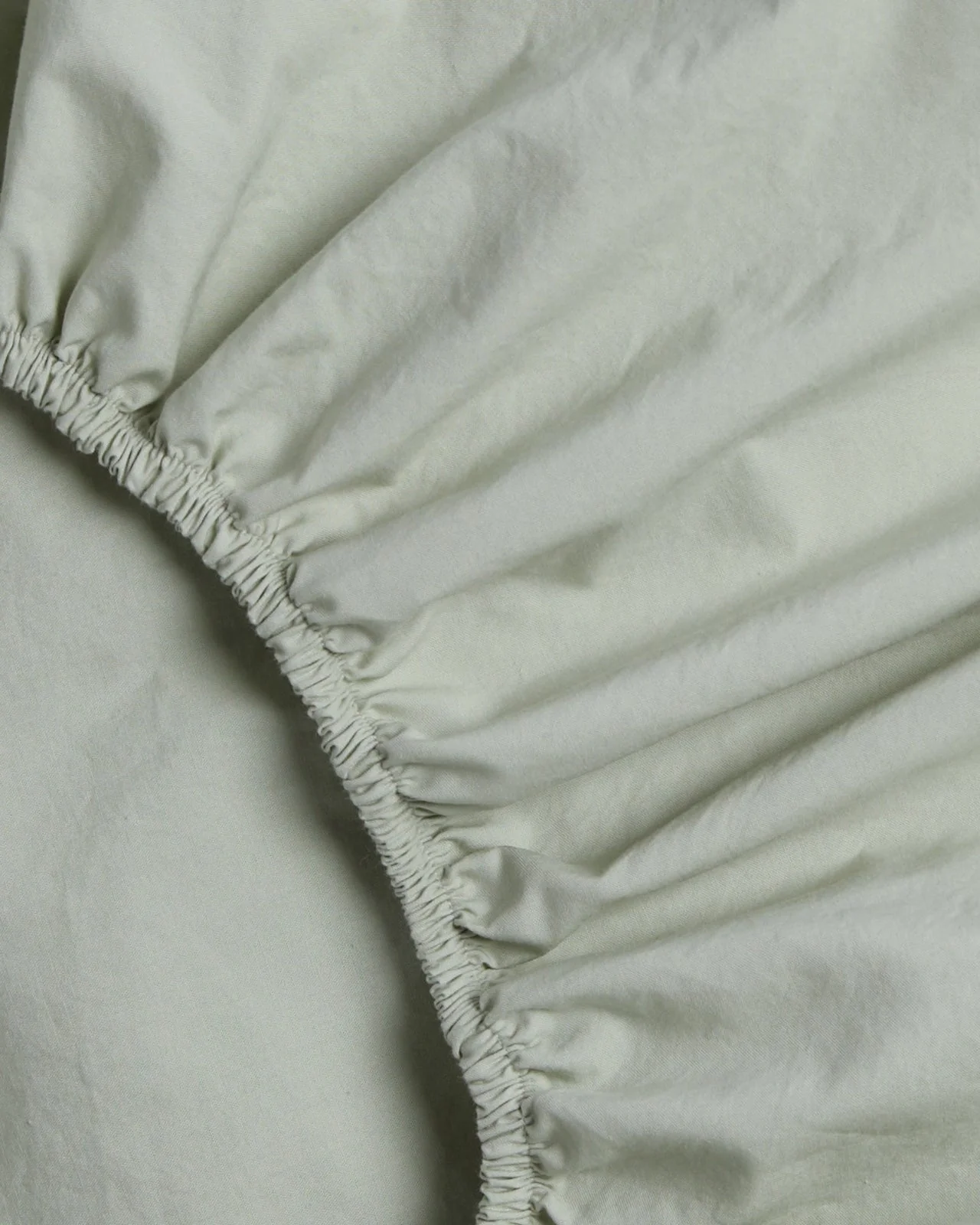 Percale Fitted Sheet (Sage) - Image 3