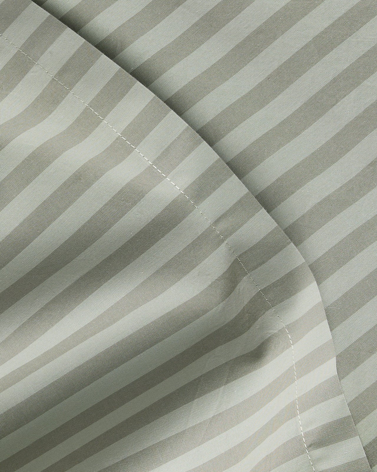 Percale Pillowcase Set (Moss Stripe) - Image 3