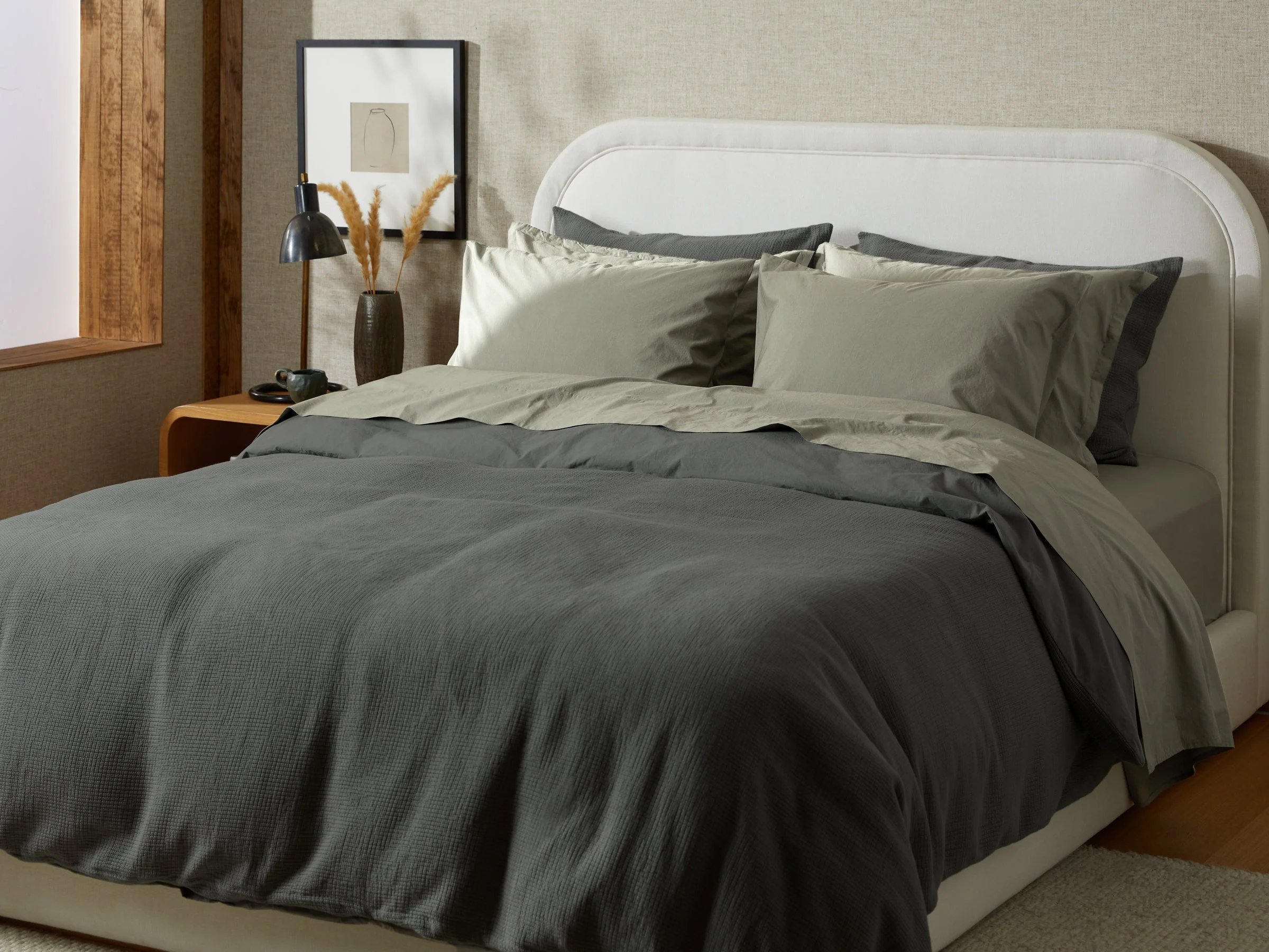 Percale Sham Set (Moss) - Image 5