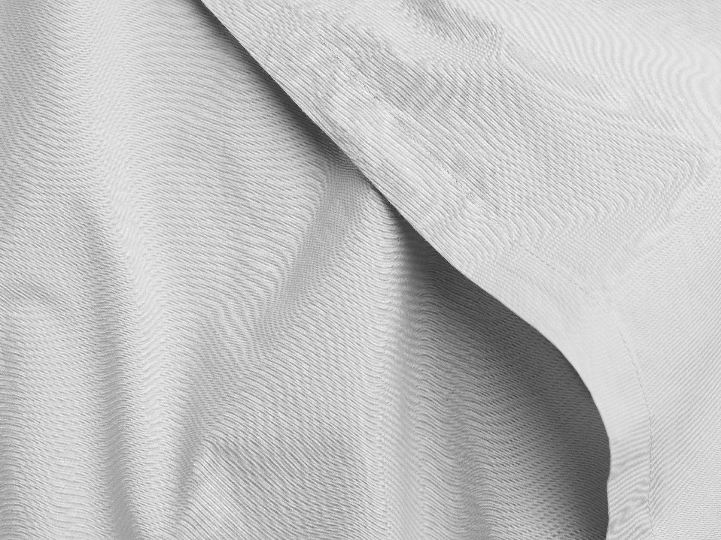 Percale Sheet Set - Light Grey K/CK - Image 3