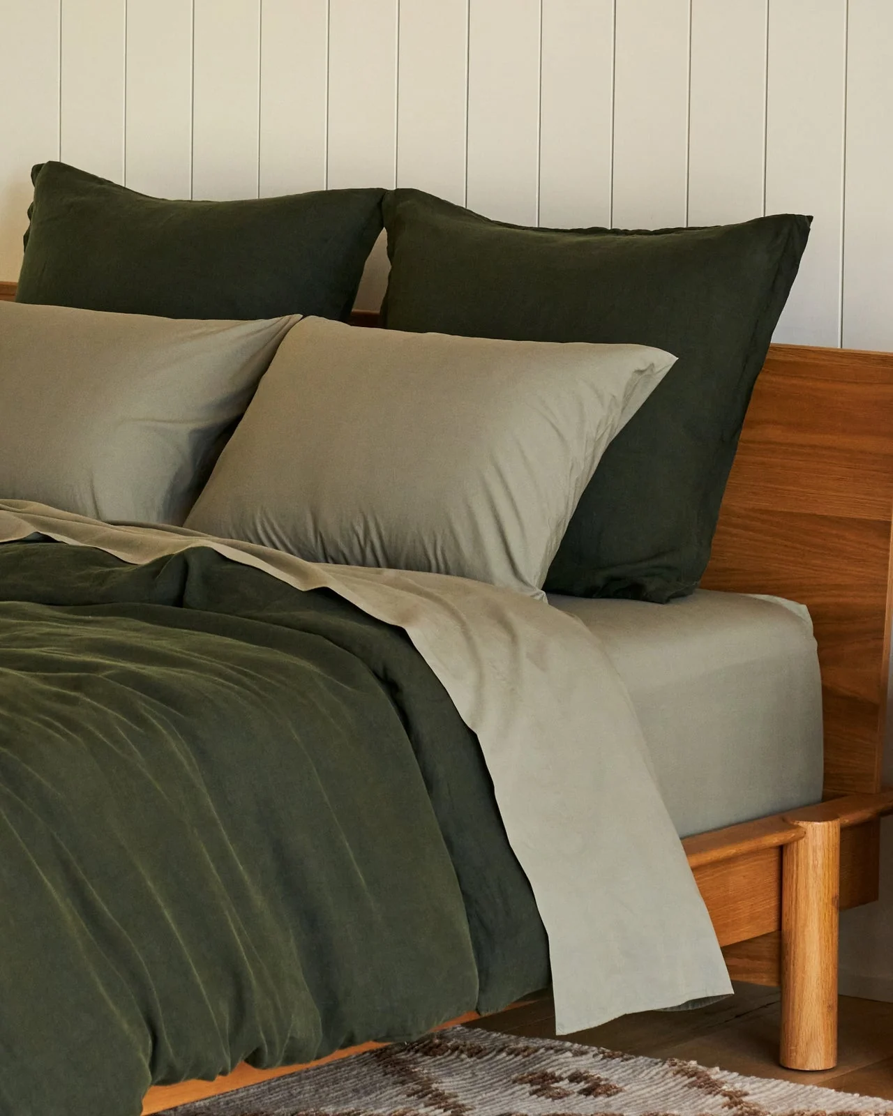 Percale Sheet Set - Moss K/CK - Image 2