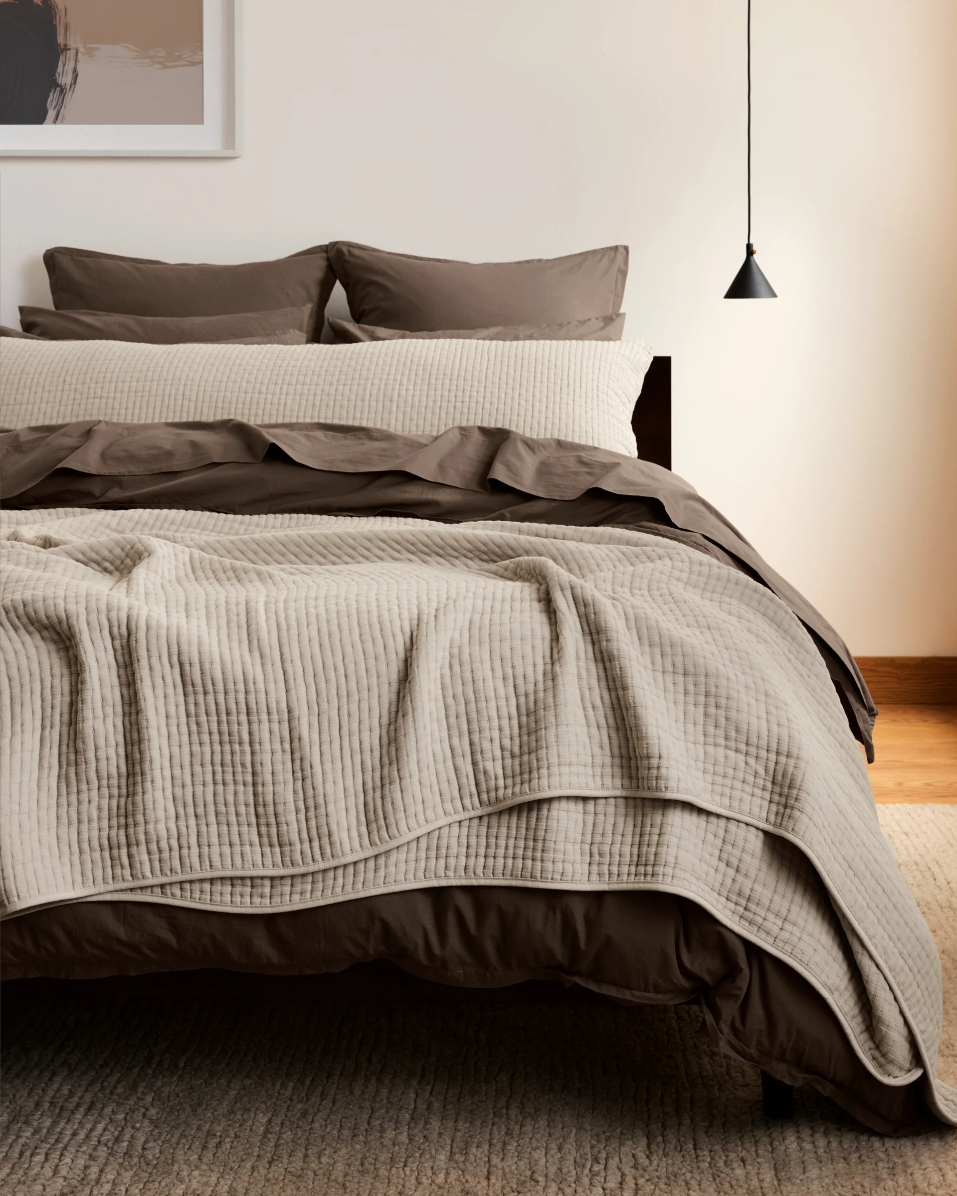 Percale Top Sheet (Warm Grey) - Image 5