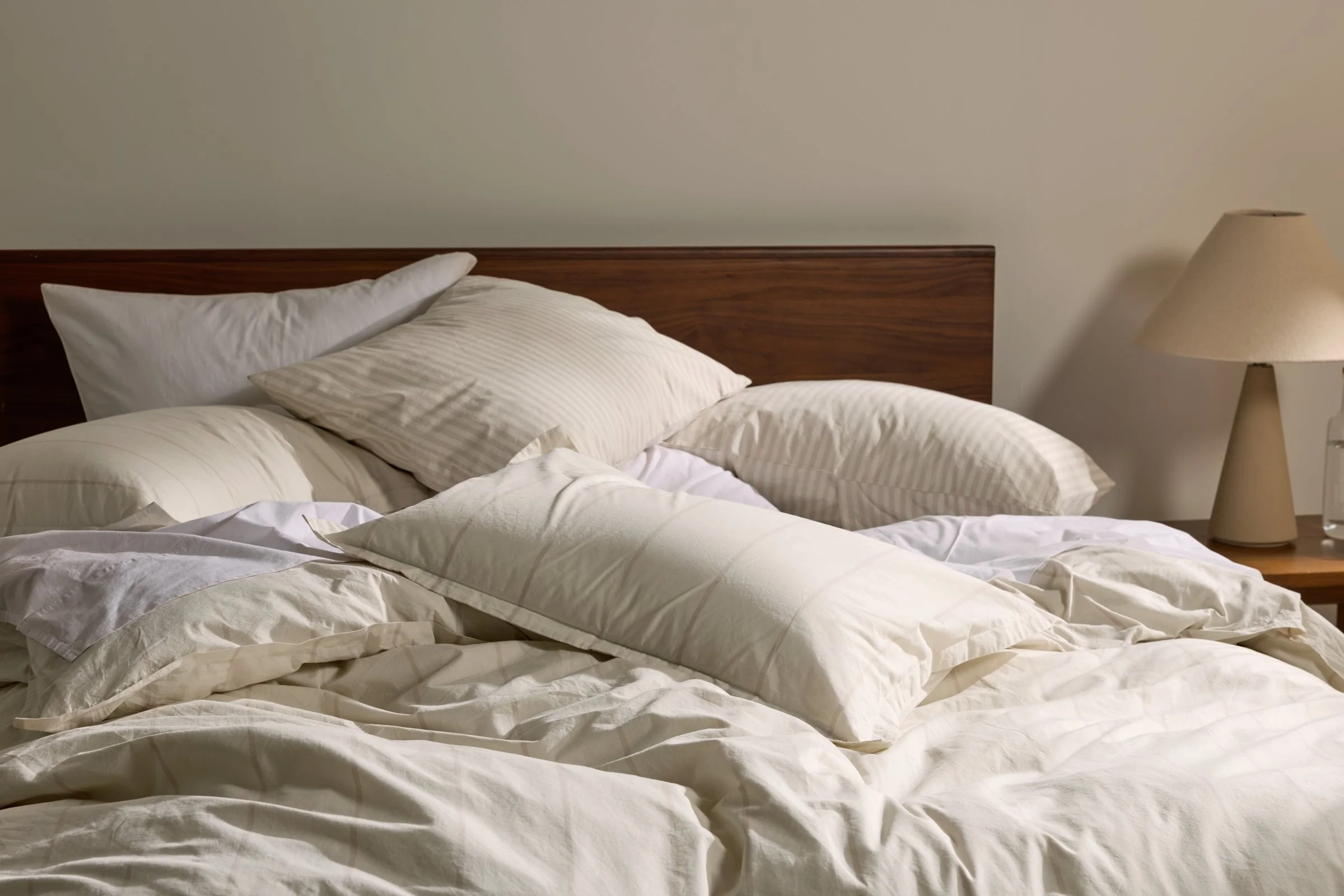 Percale Venice Set - Bone Stripe F/Q - Image 4