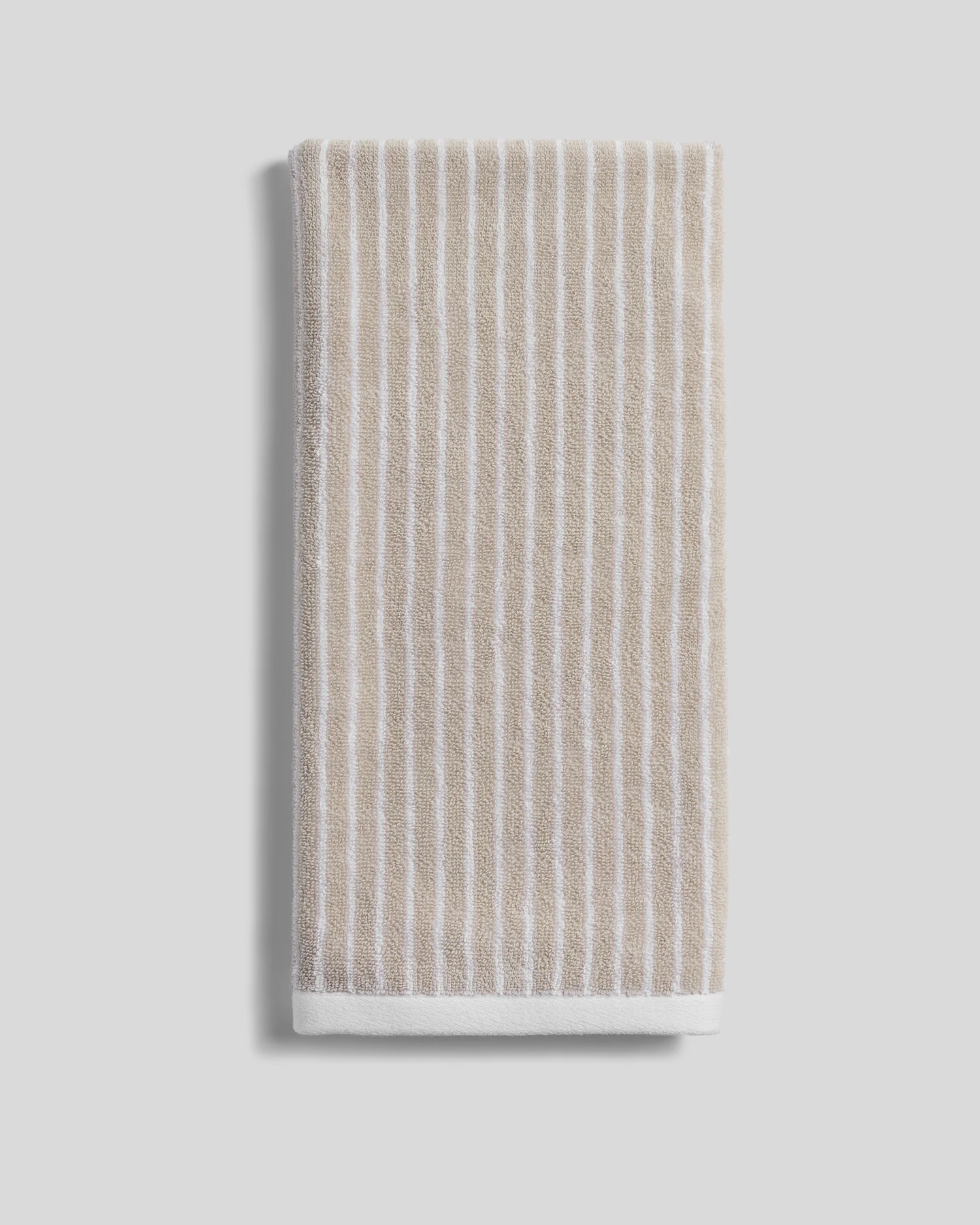 Pinstripe Towels (Bone and White) - Image 5