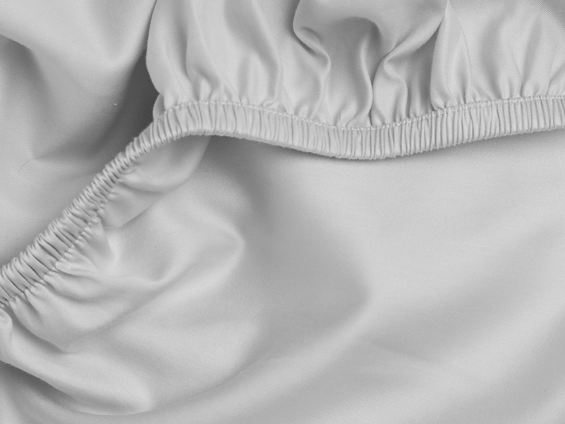 Sateen Sheet Set - Light Grey K/CK - Image 3