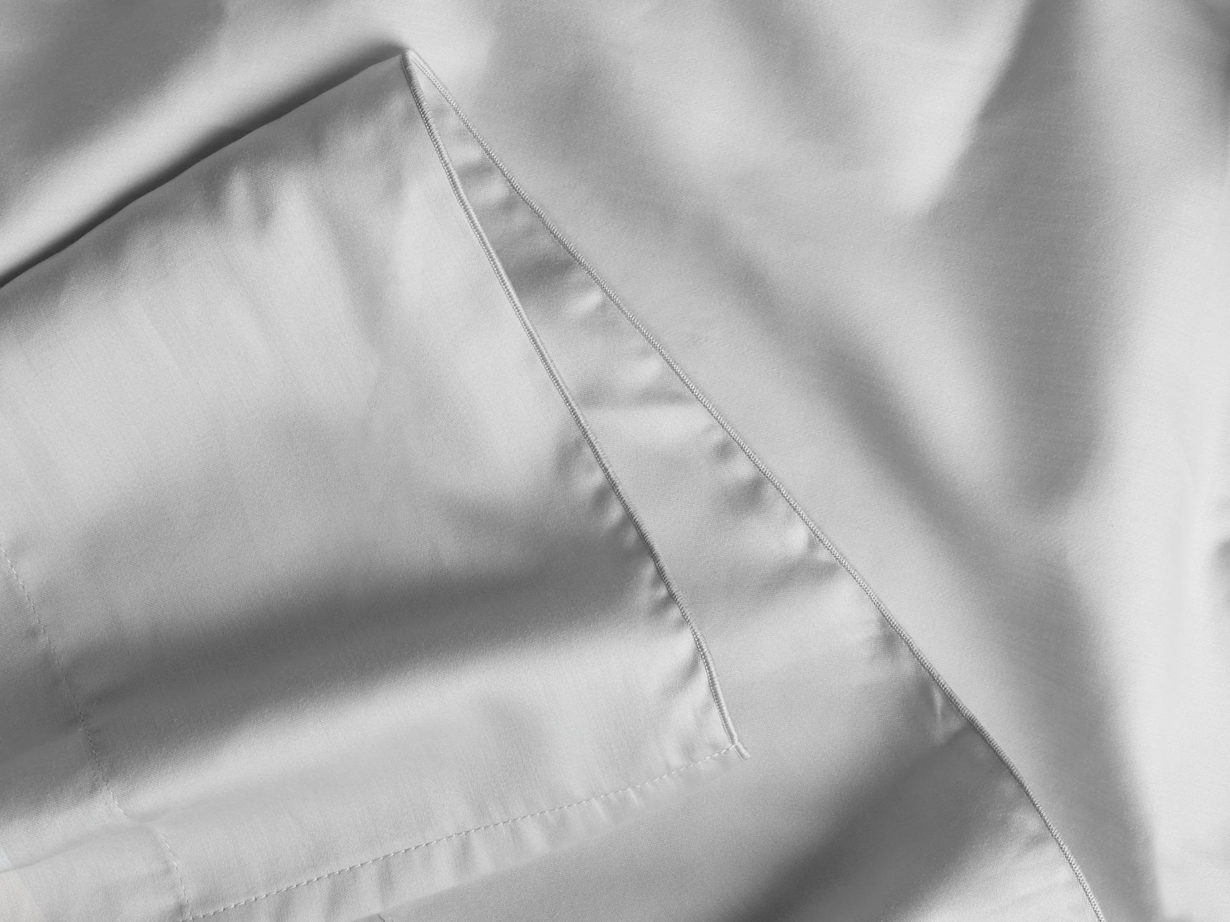 Sateen Top Sheet (Light Grey) - Image 3