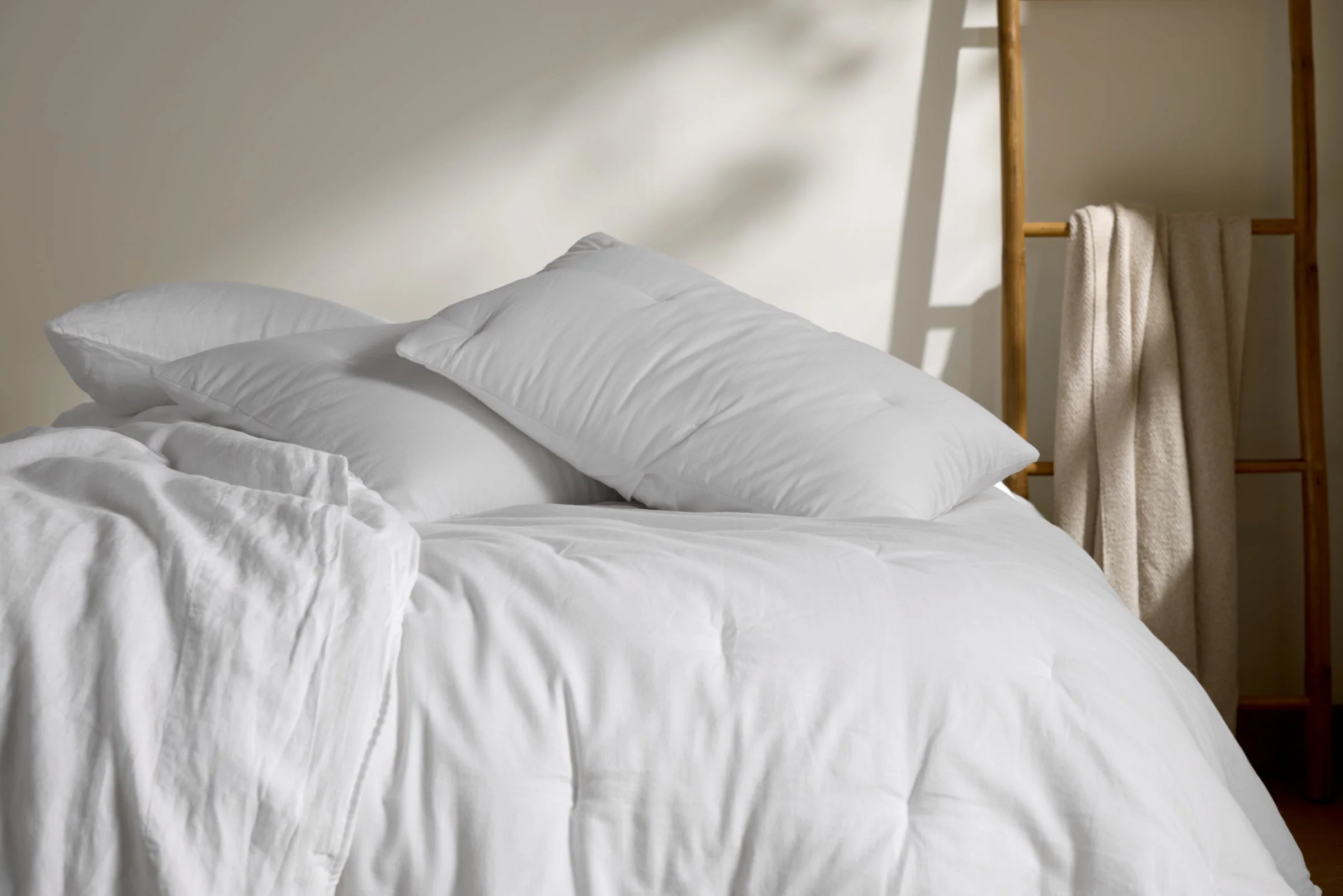 Soft Cotton Quilted Sham Set (White) - Image 2