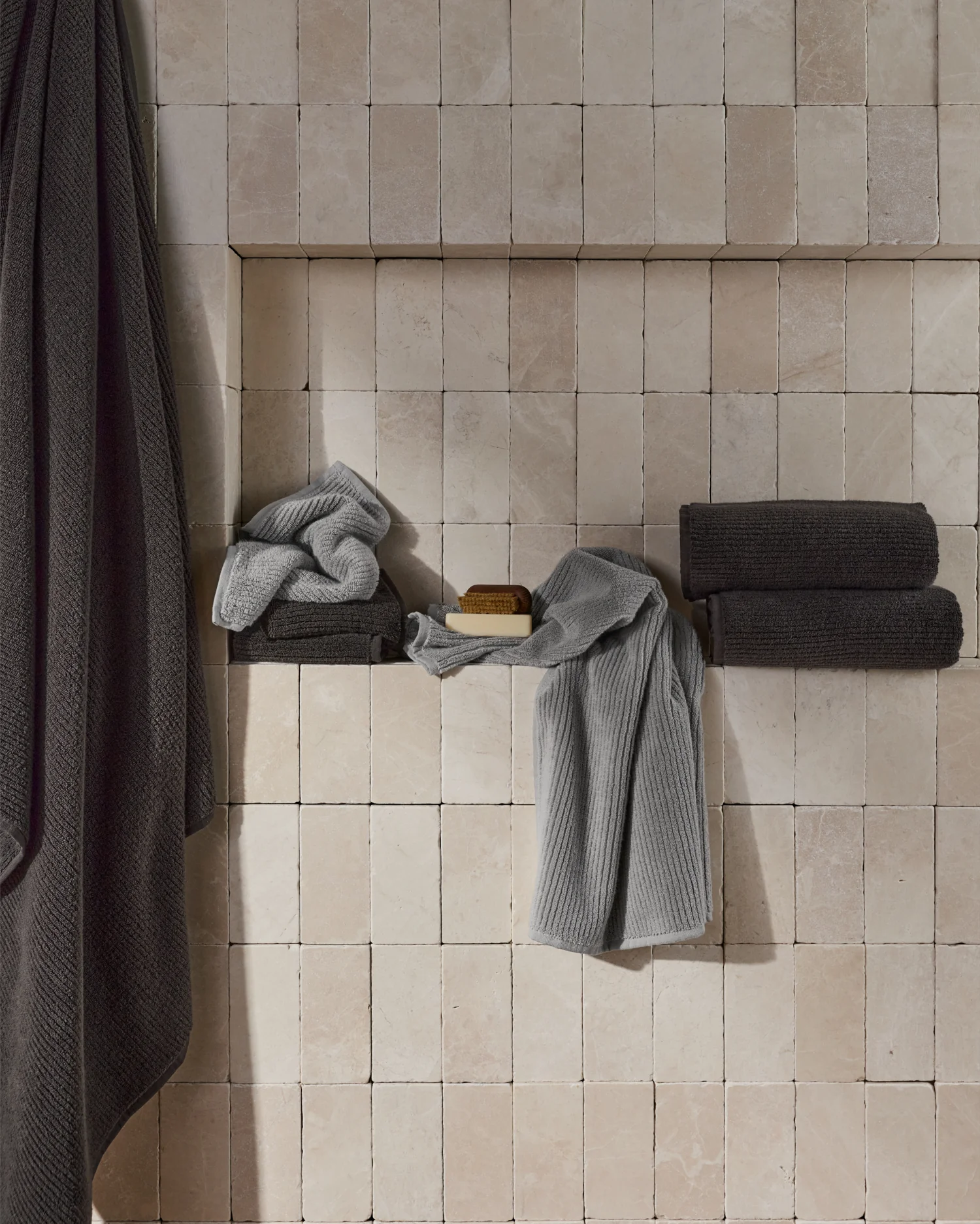 Soft Rib Towels (Pebble) - Image 4