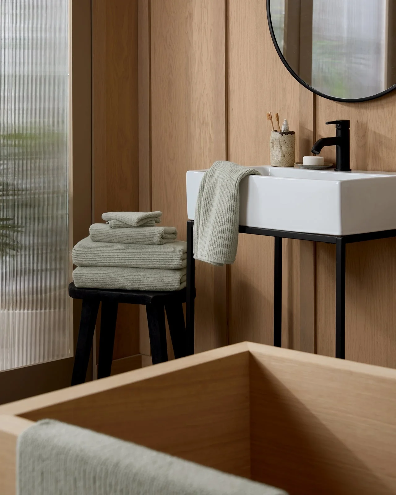 Soft Rib Towels (Sage) - Image 4