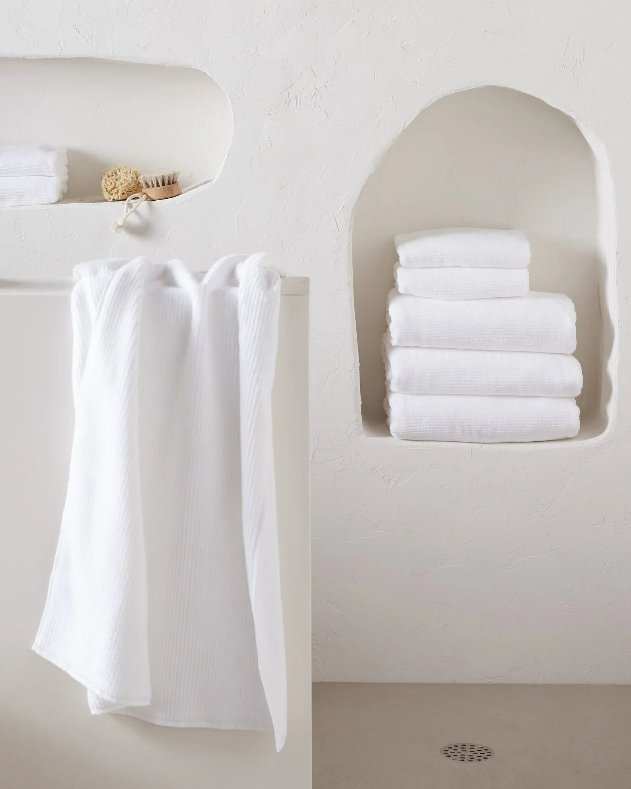 Soft Rib Towels (White) - Image 5