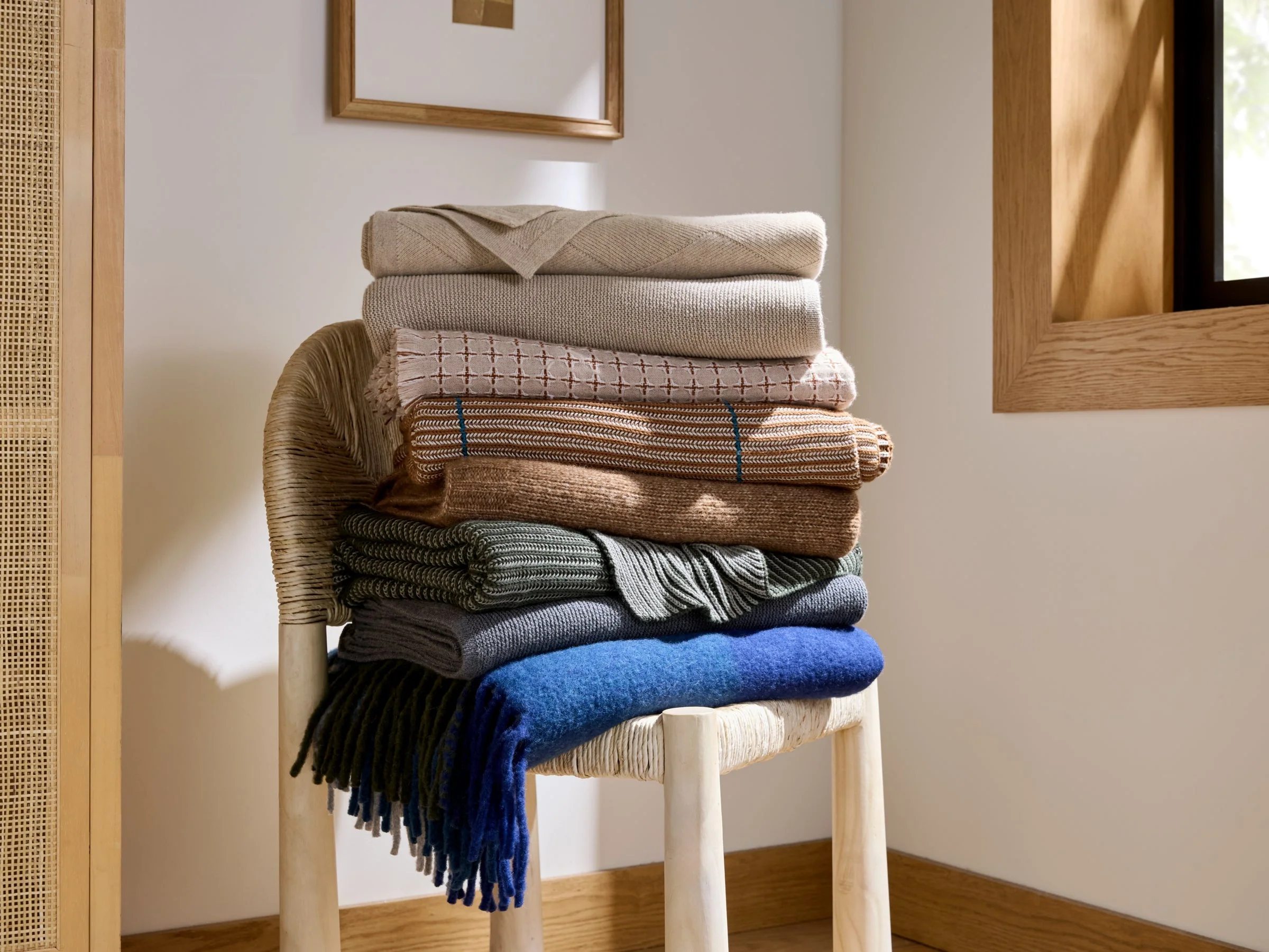 Soft Spun Cotton Throw - FINAL SALE (Natural) - Image 4