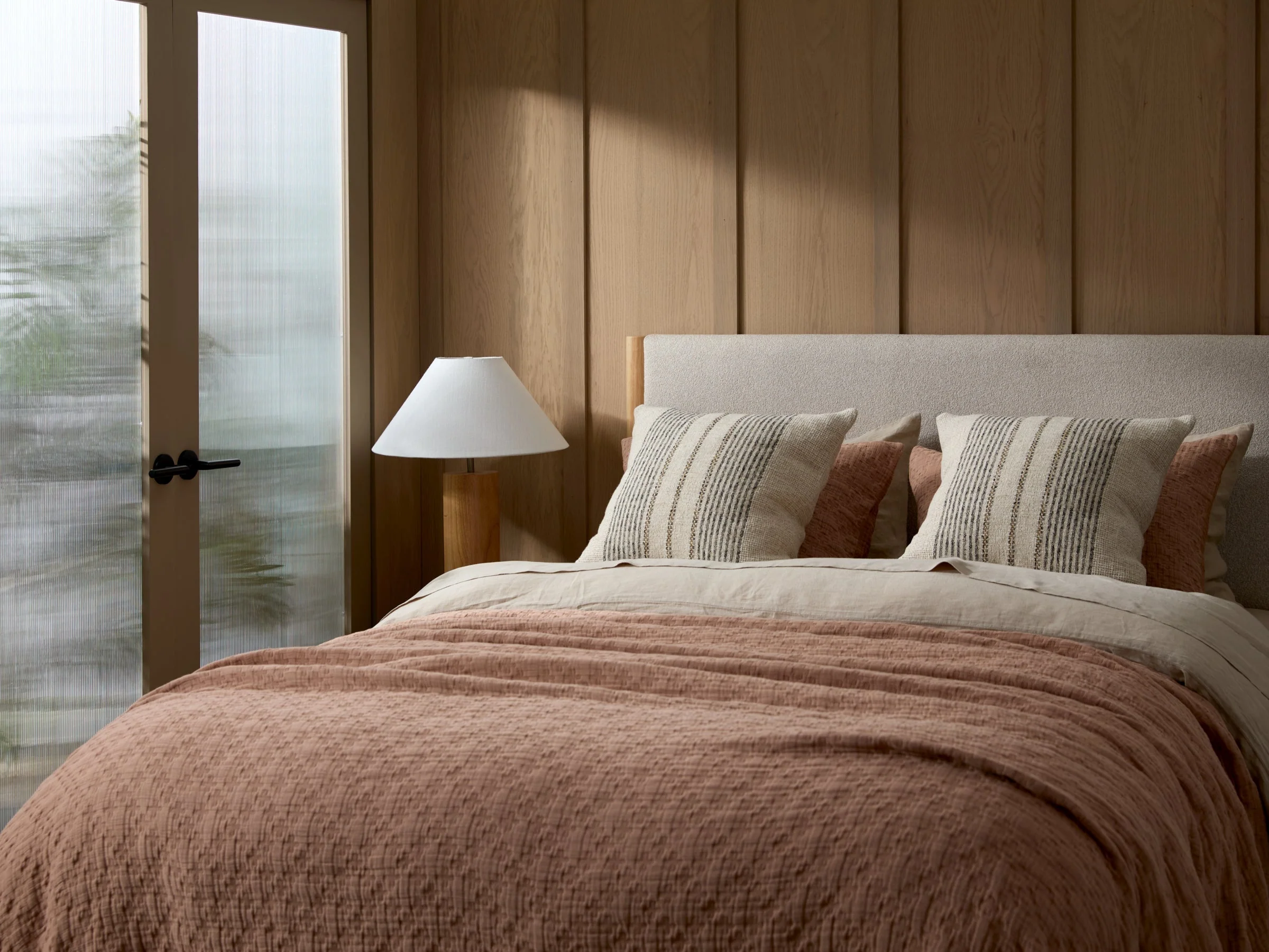 Taos Stripe Pillow Cover - FINAL SALE (Natural with Soft Black) - Image 3