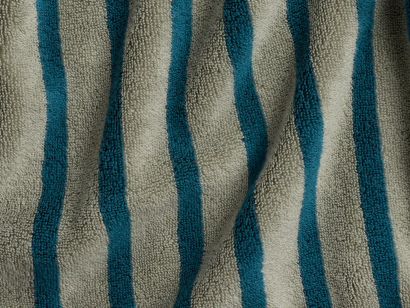 Terry Stripe Robe (Moss and Peacock) - Image 3