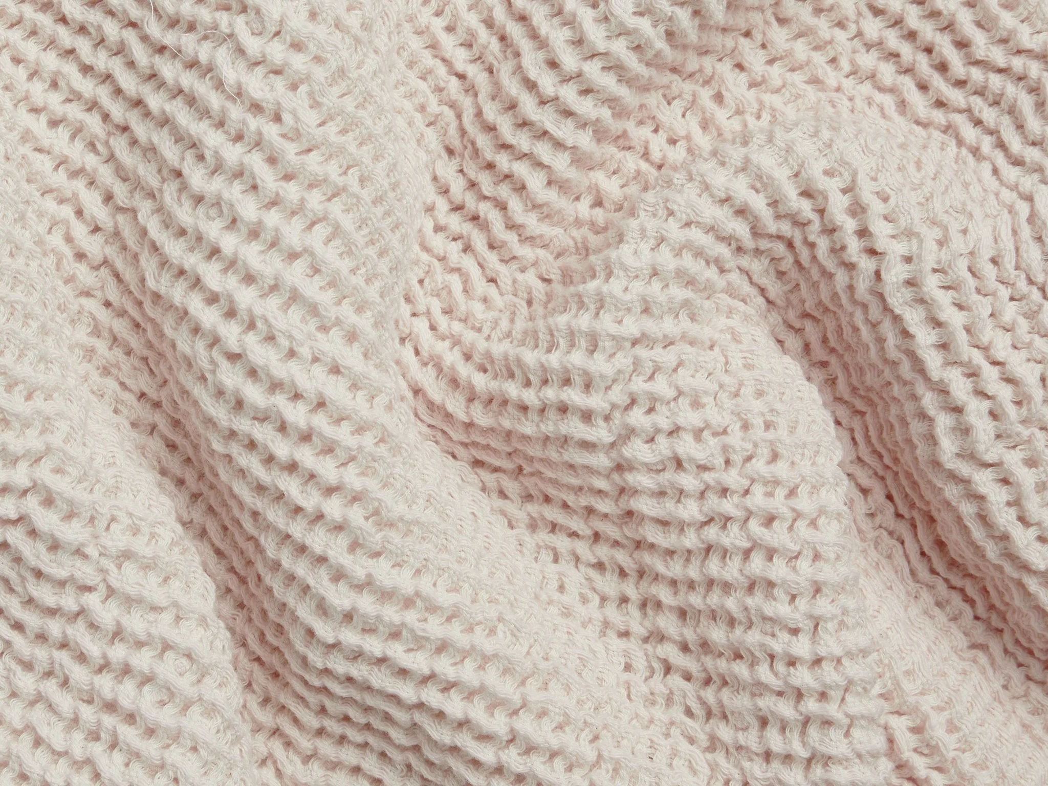 Waffle Baby Blanket (Blush) - Image 3