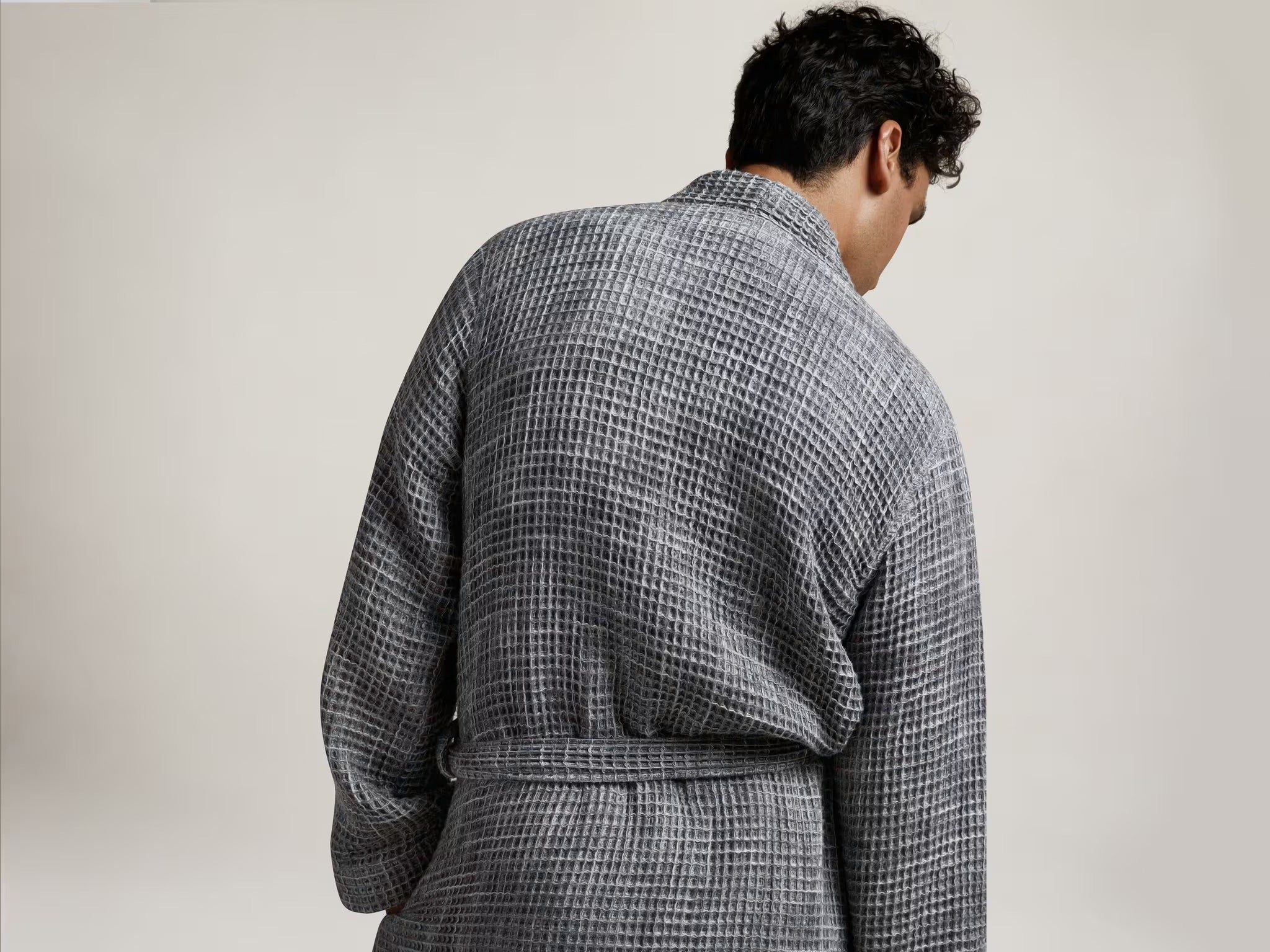 Waffle Robe (Grey) - Image 4